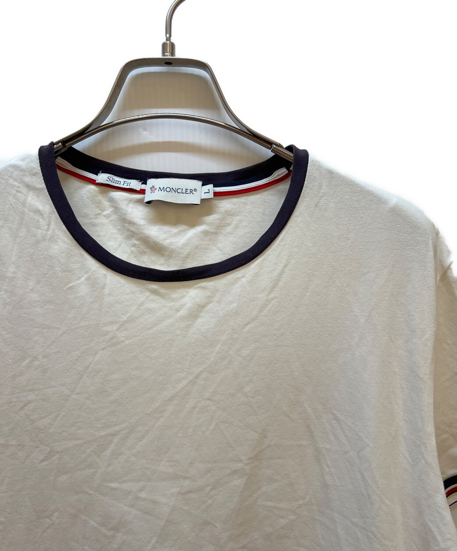 中古・古着通販】MONCLER (モンクレール) 半袖カットソー ホワイト