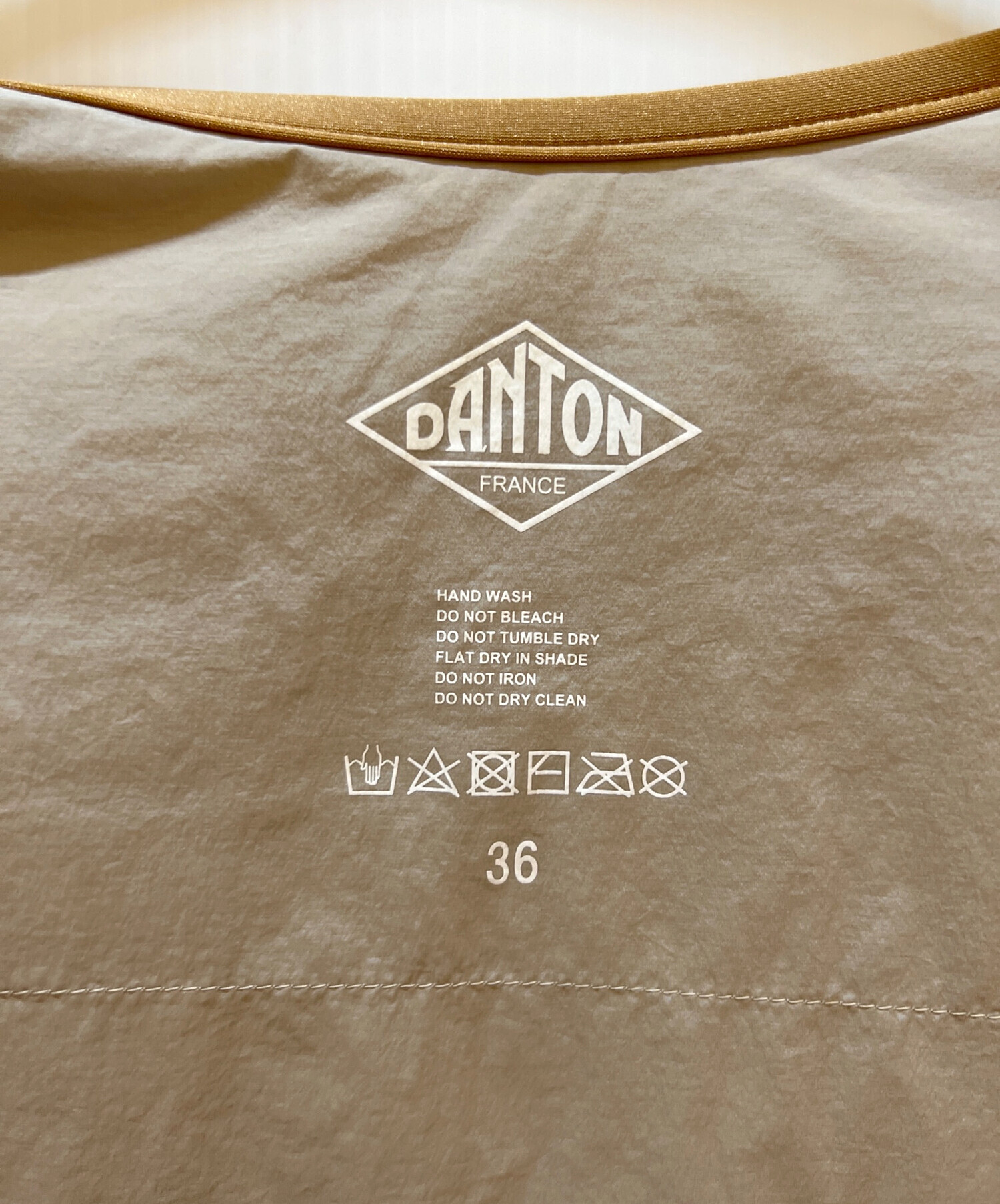 中古・古着通販】DANTON (ダントン) ノーカラー ストレッチナイロン