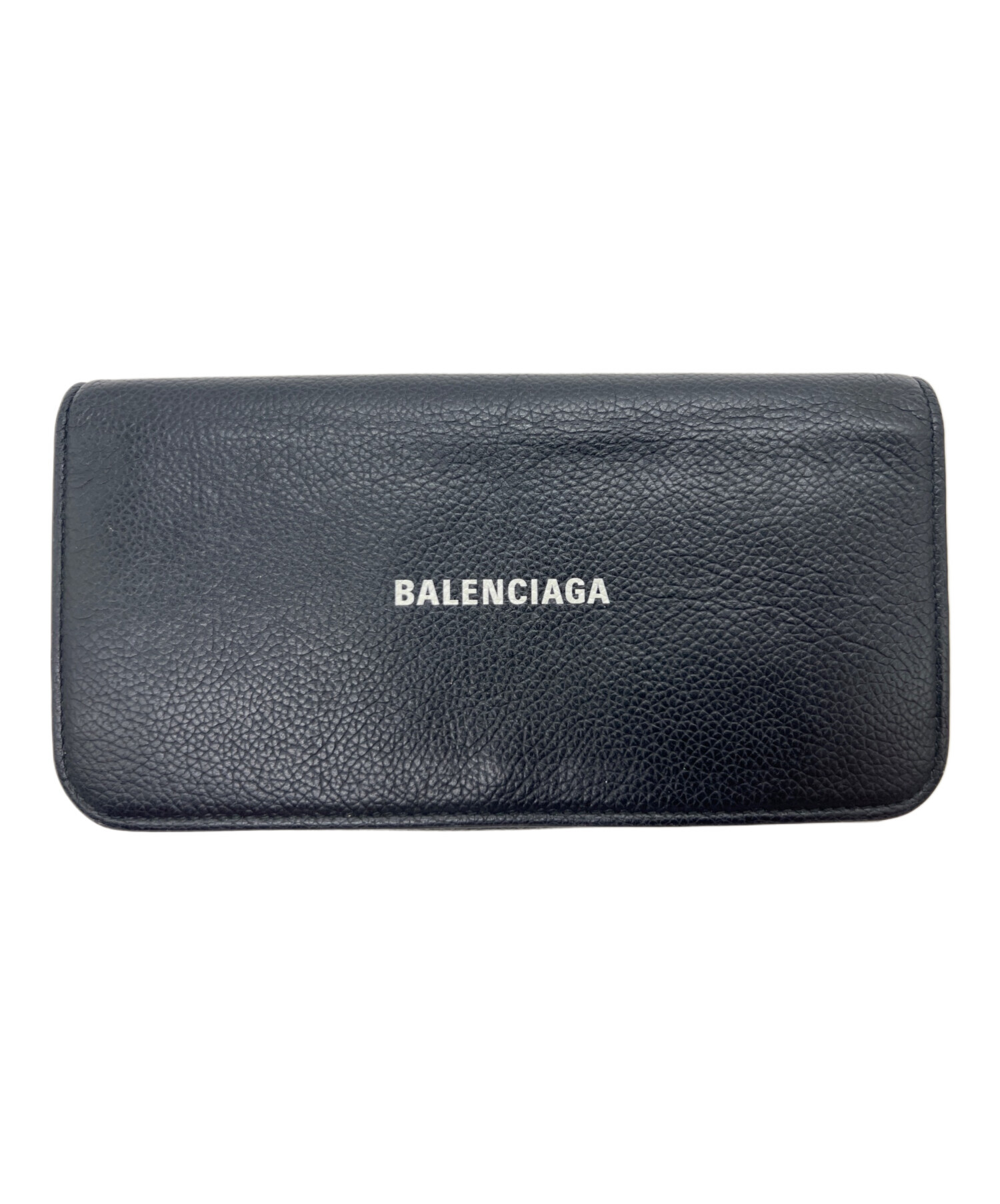 中古・古着通販】BALENCIAGA (バレンシアガ) 長財布 ブラック