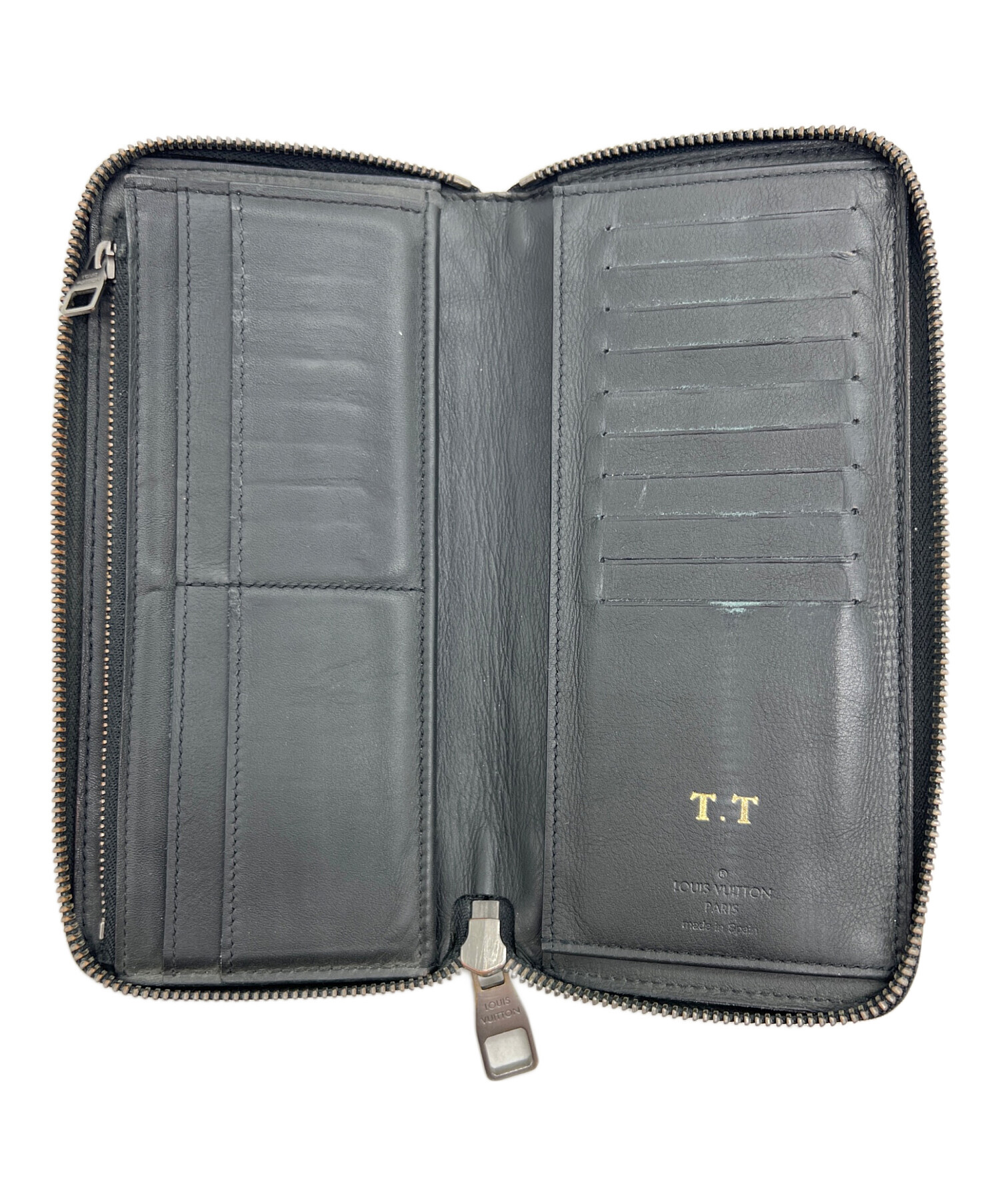 【中古・美品】 LOUIS VUITTON ルイ・ヴィトン( 長財布） ブラック 中古・古着通販】LOUIS VUITTON (ルイ ヴィトン) 長財布 ブラック