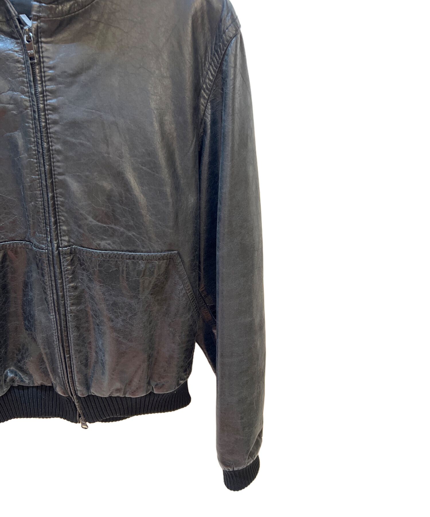 中古・古着通販】Y-3 (ワイスリー) ラムレザー パンチングロゴ
