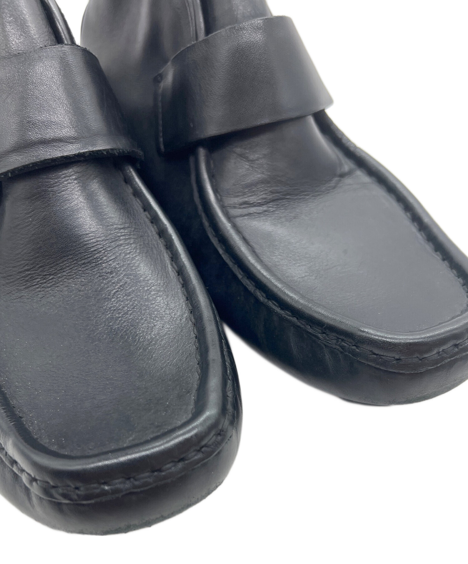 中古・古着通販】GUCCI (グッチ) チャッカーブーツ ネイビー サイズ:25