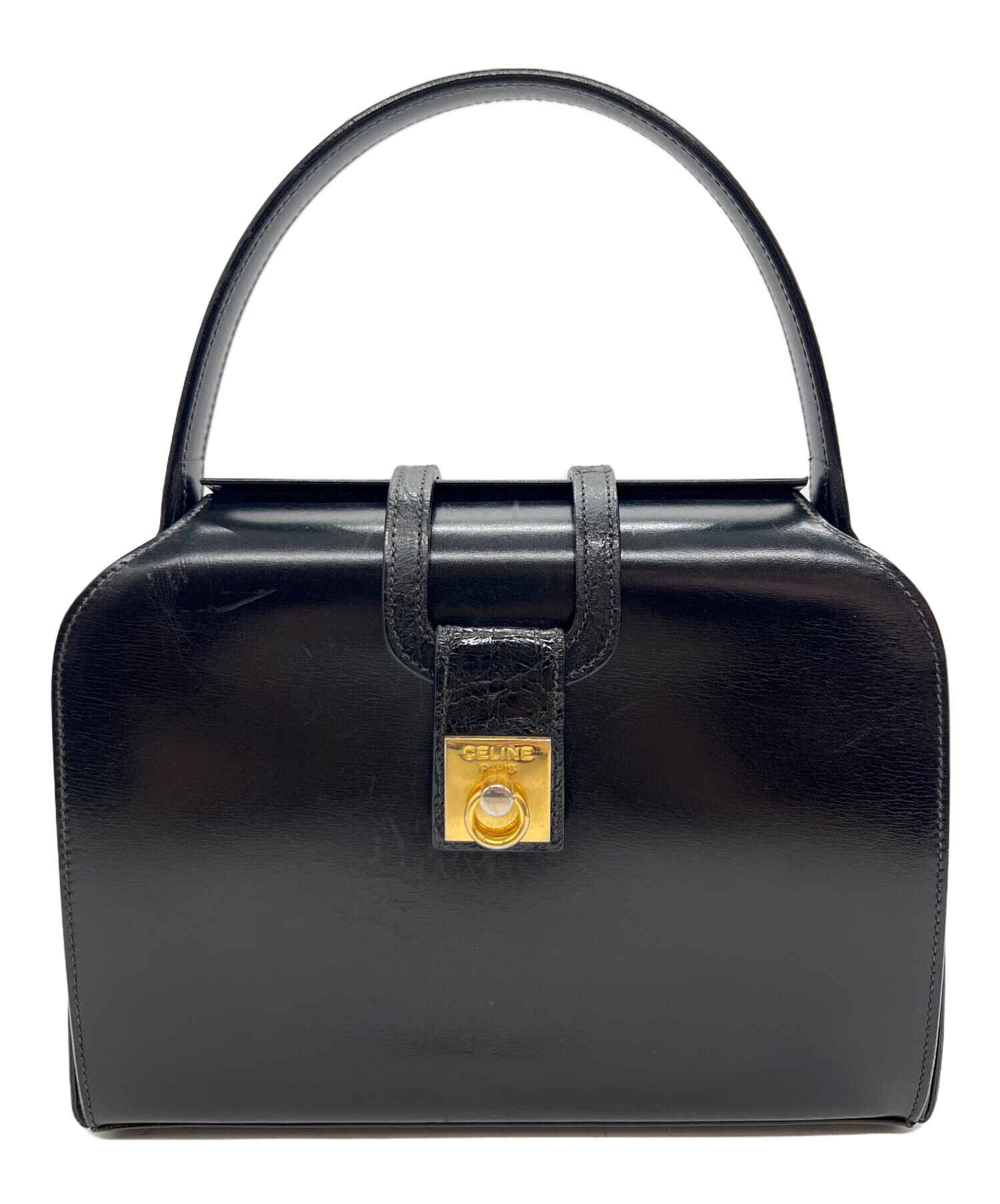 中古・古着通販】CELINE (セリーヌ) ハンドバッグ ブラック｜ブランド