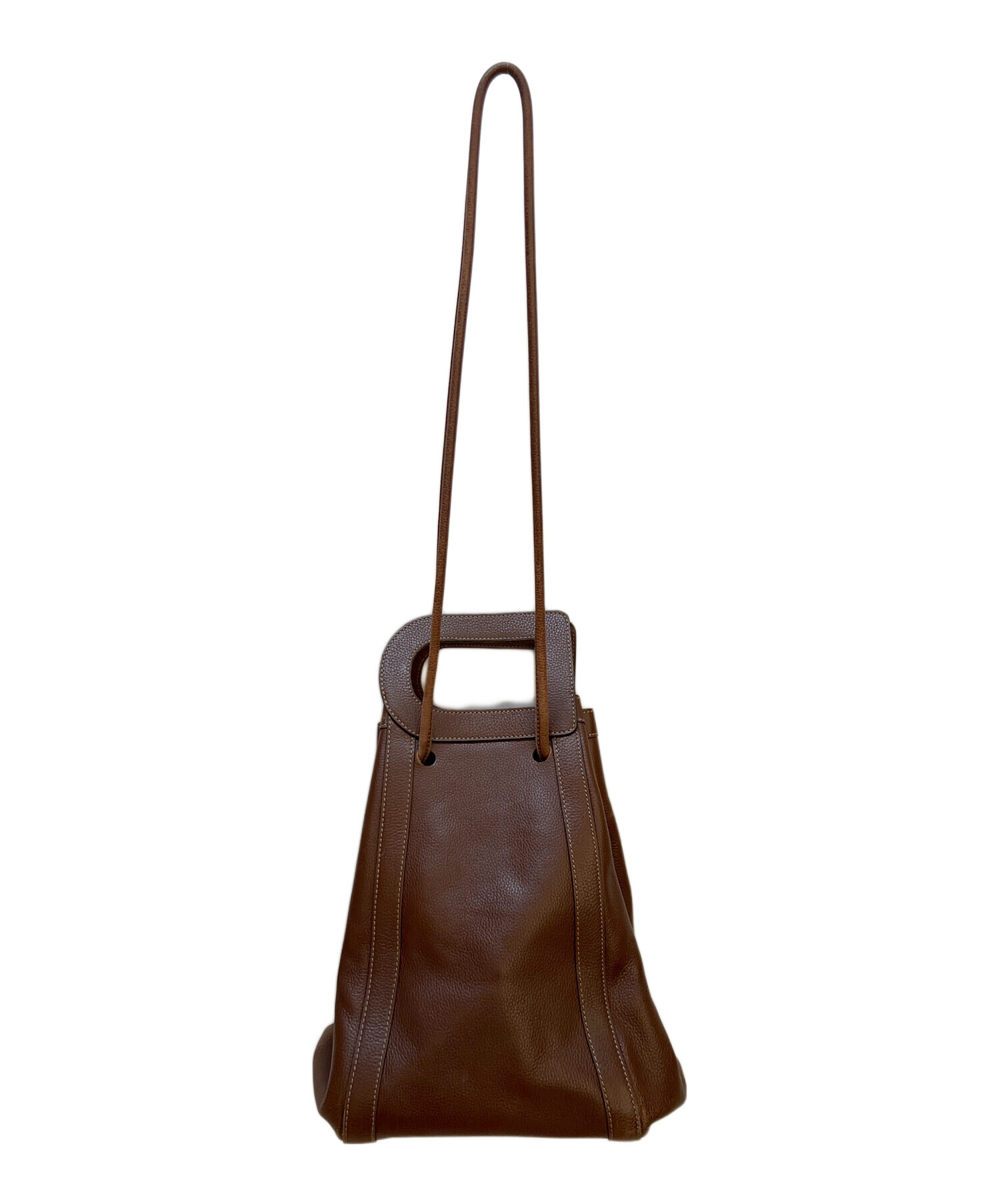 中古・古着通販】DELVAUX (デルヴォー) ハンドバッグ ブラウン