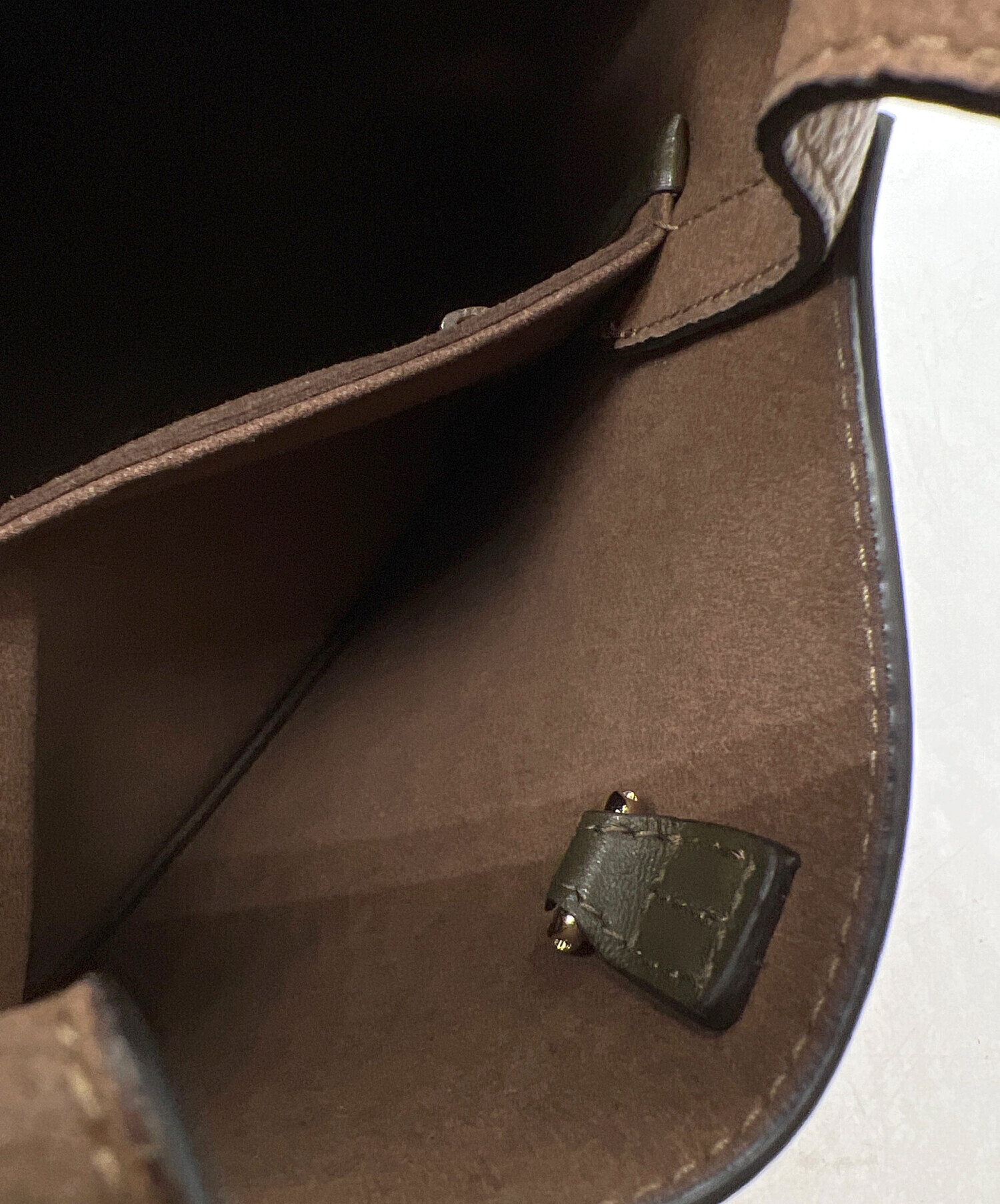 中古・古着通販】FURLA (フルラ) ハンドバッグ カーキ×アイボリー