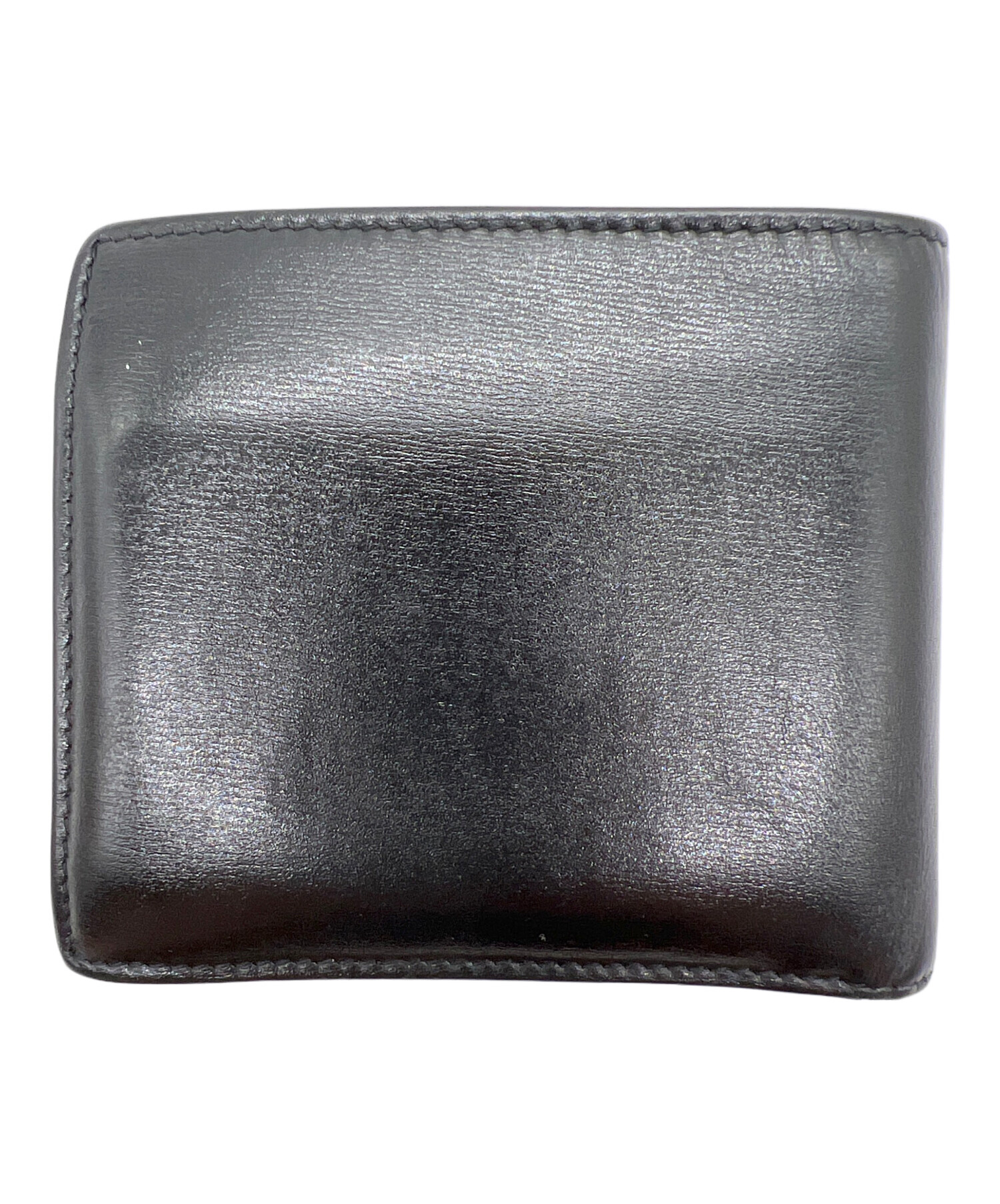 【ジャンク品•返品不可】SAINT LAURENT ブラックレザー財布 中古・古着通販】Saint Laurent Paris (サンローランパリ) 2つ折り財布
