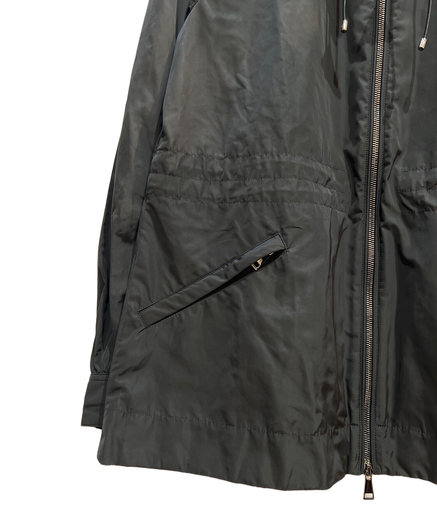 MONCLER ナイロンジャケット 中古・古着通販】MONCLER (モンクレール) ナイロンジャケット ブラック