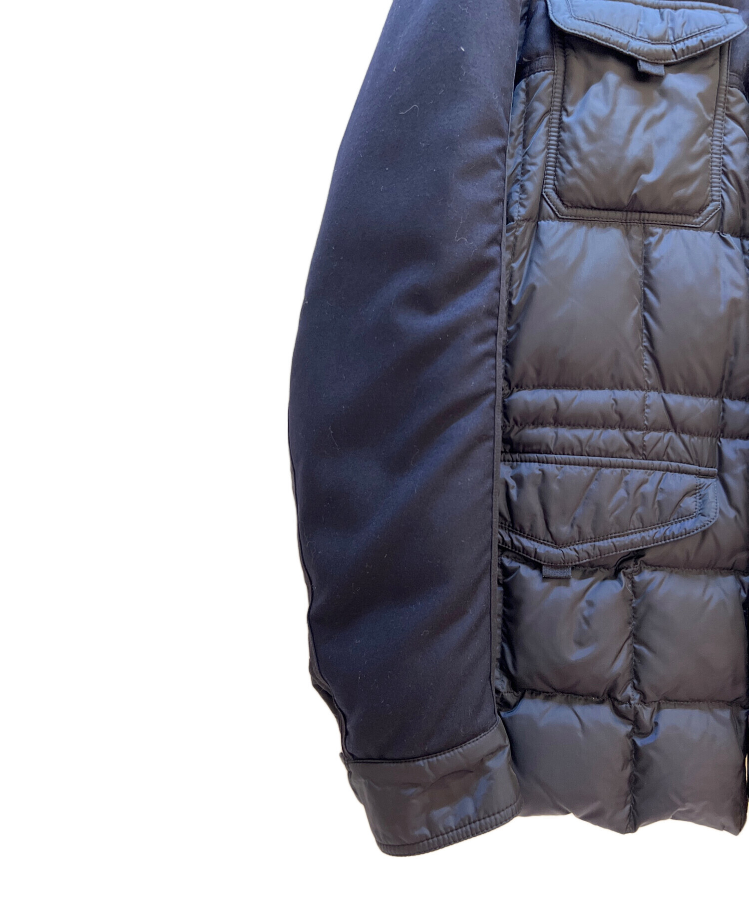 MONCLER ダウンジャケット ネイビー　ジャンク品 中古・古着通販】MONCLER (モンクレール) ダウンジャケット ネイビー