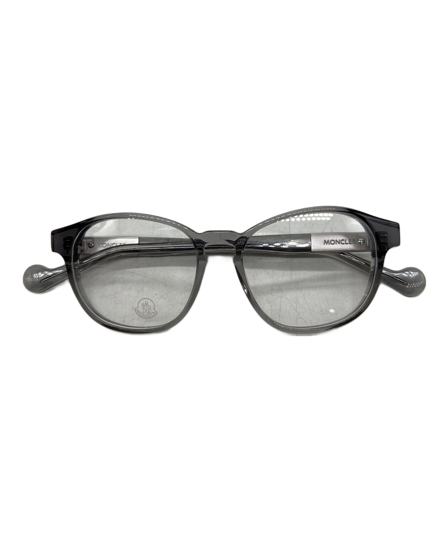 美品 MONCLER 伊達メガネ 中古・古着通販】MONCLER (モンクレール) 伊達眼鏡 グレー｜ブランド