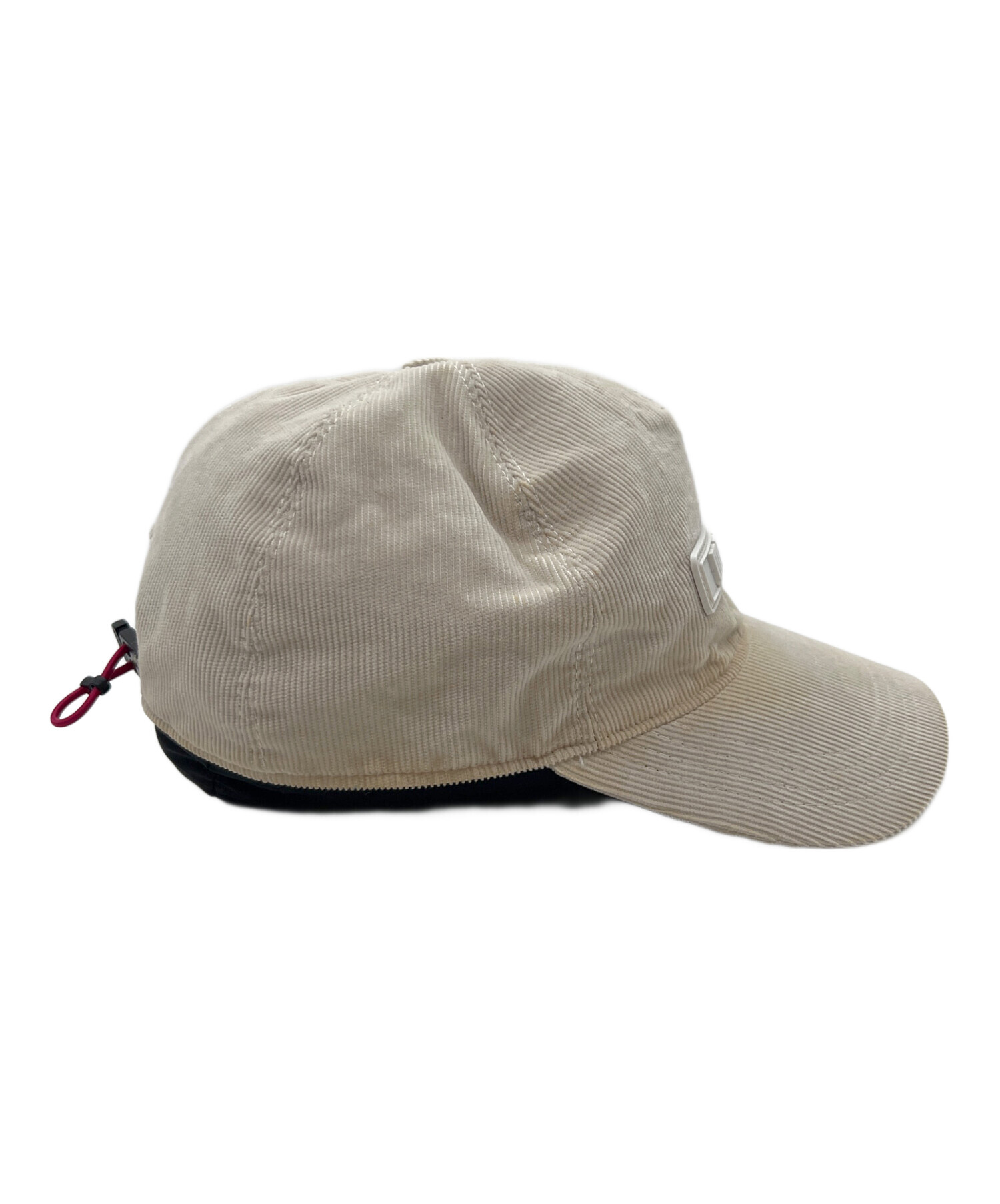 ☆MONCLER☆モンクレール ラメ入りボアキャップ グレー 中古・古着通販】MONCLER (モンクレール) キャップ アイボリー