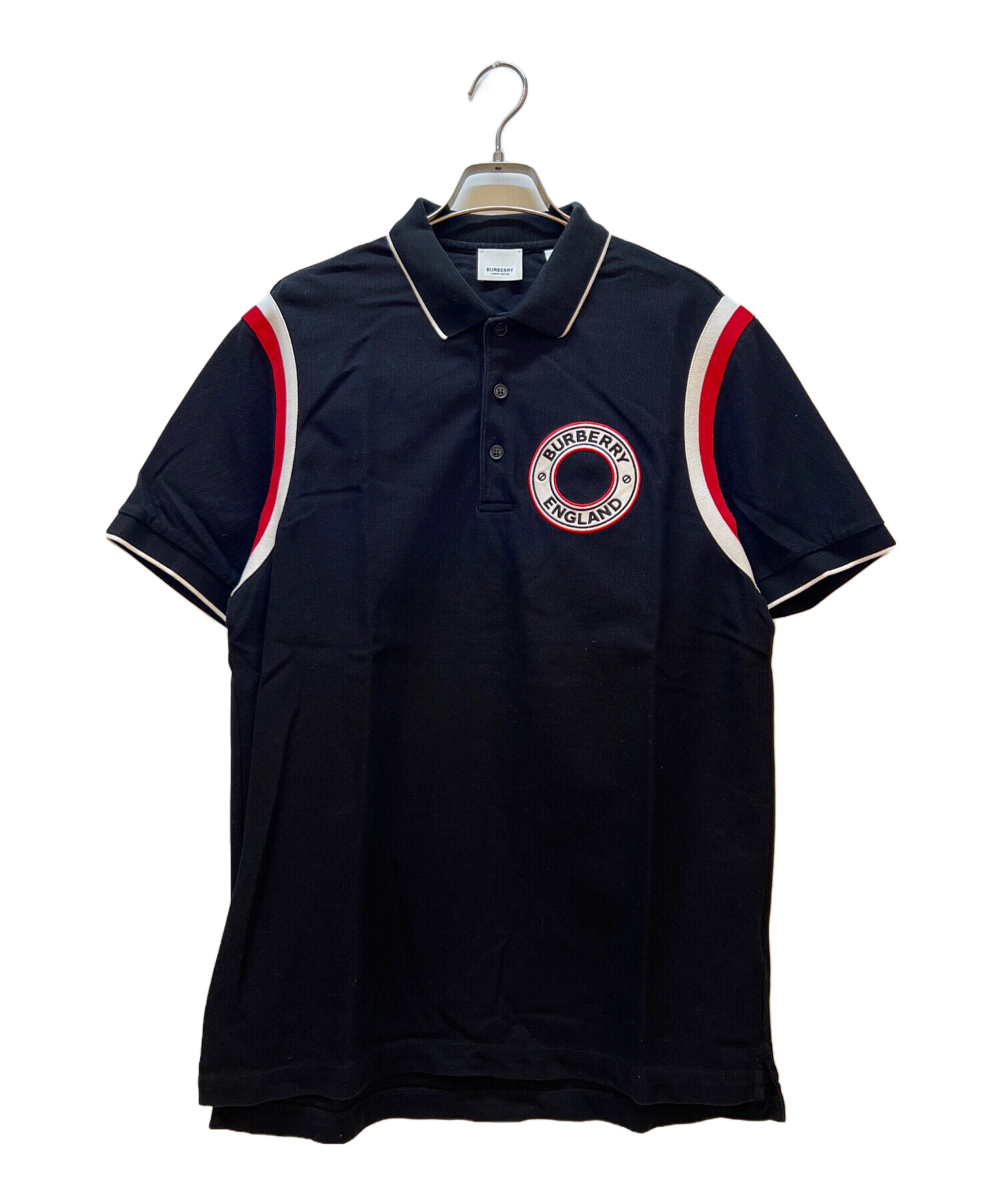 中古・古着通販】BURBERRY (バーバリー) ポロシャツ ブラック サイズ:M