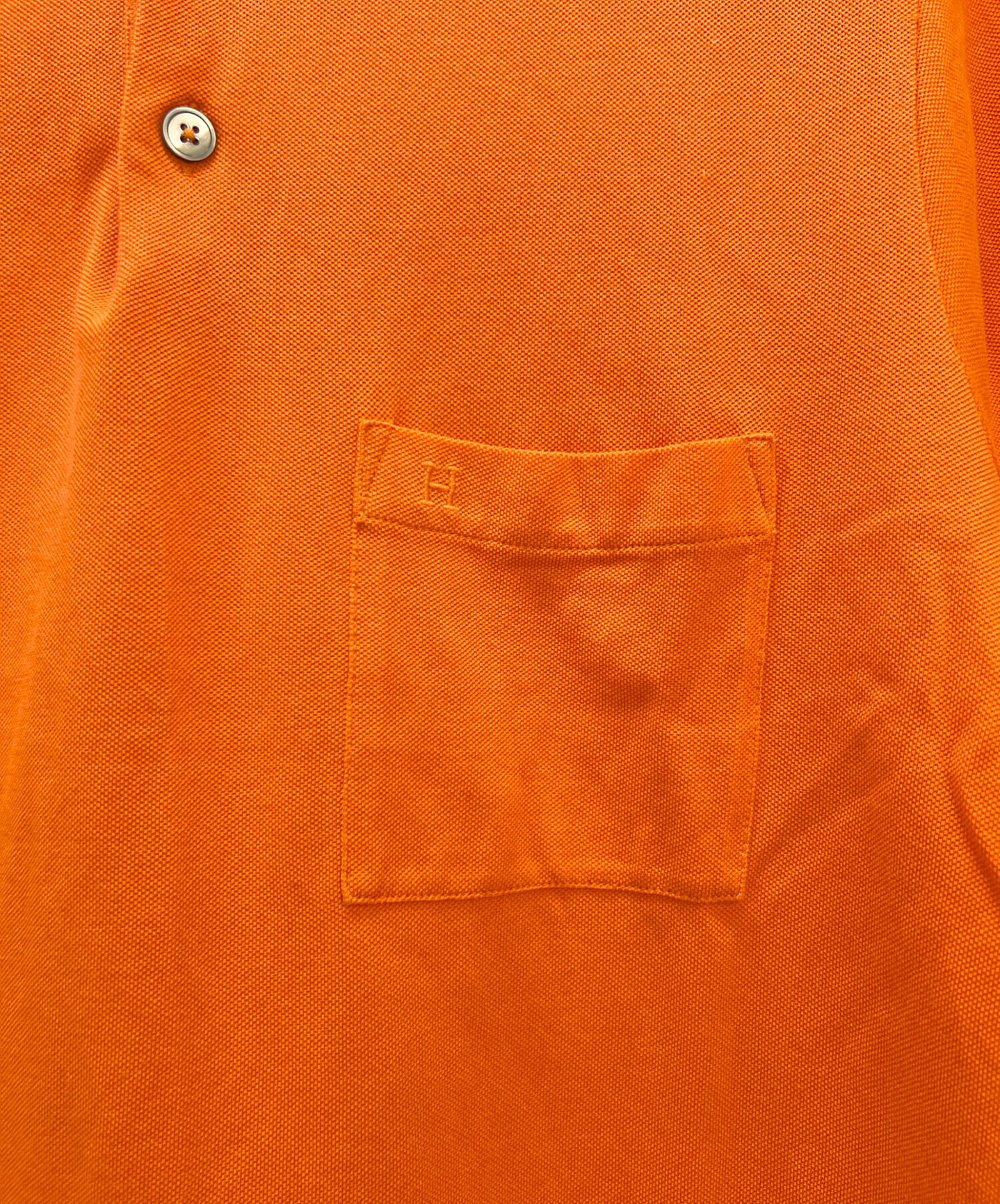 中古・古着通販】HERMES (エルメス) ポロシャツ オレンジ サイズ:M