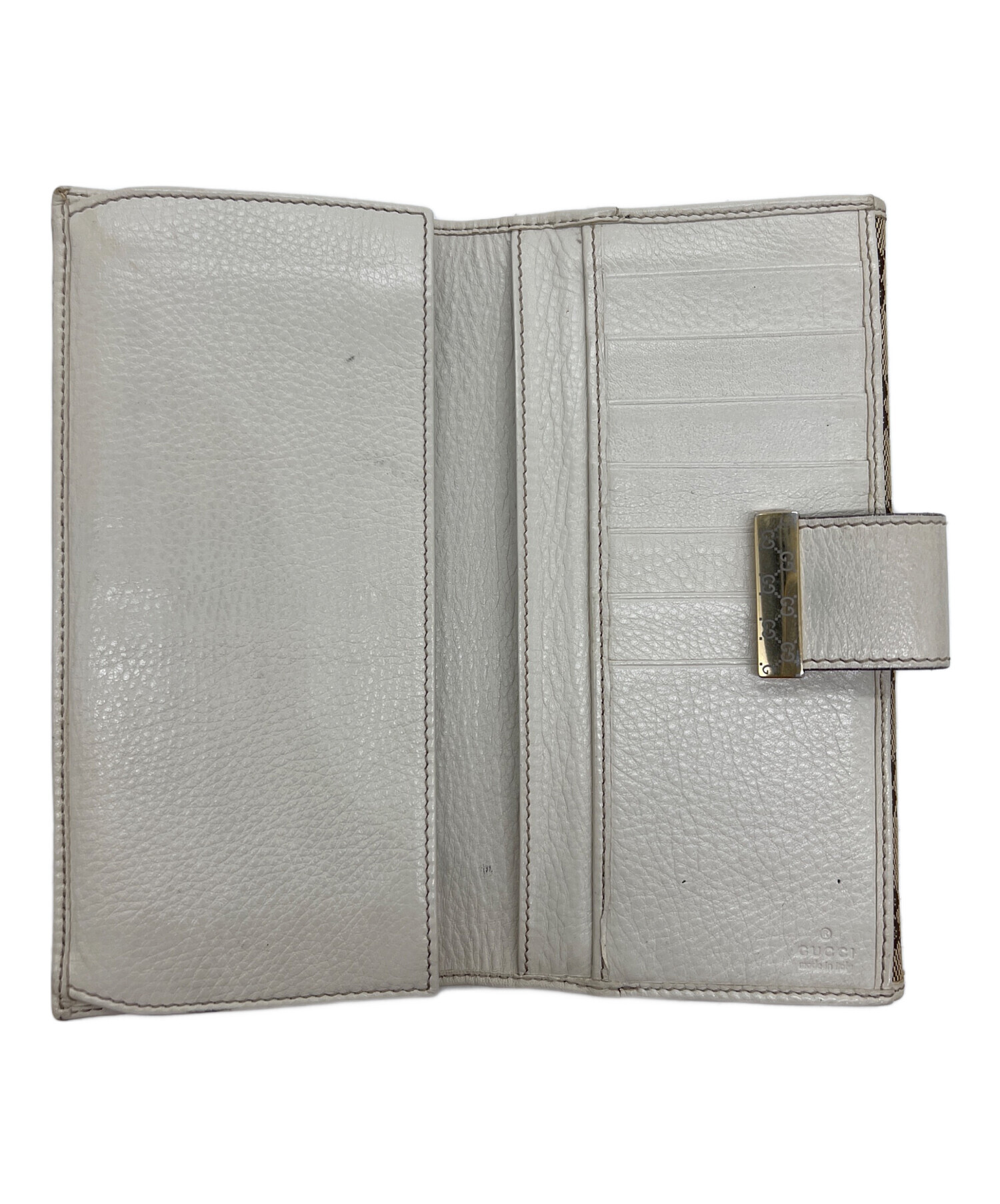 中古・古着通販】GUCCI (グッチ) 長財布 ホワイト｜ブランド・古着通販