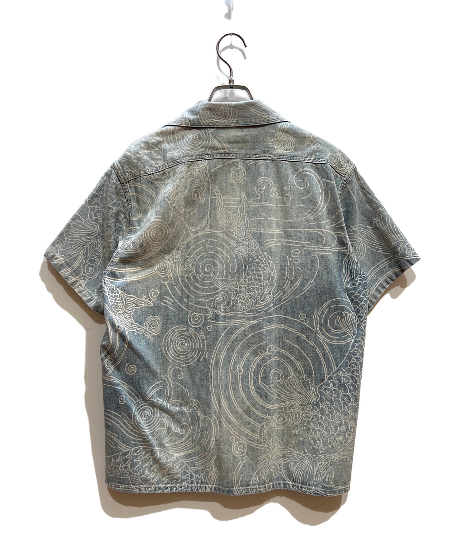中古・古着通販】RRL (ダブルアールエル) 半袖シャツ ブルー サイズ:S
