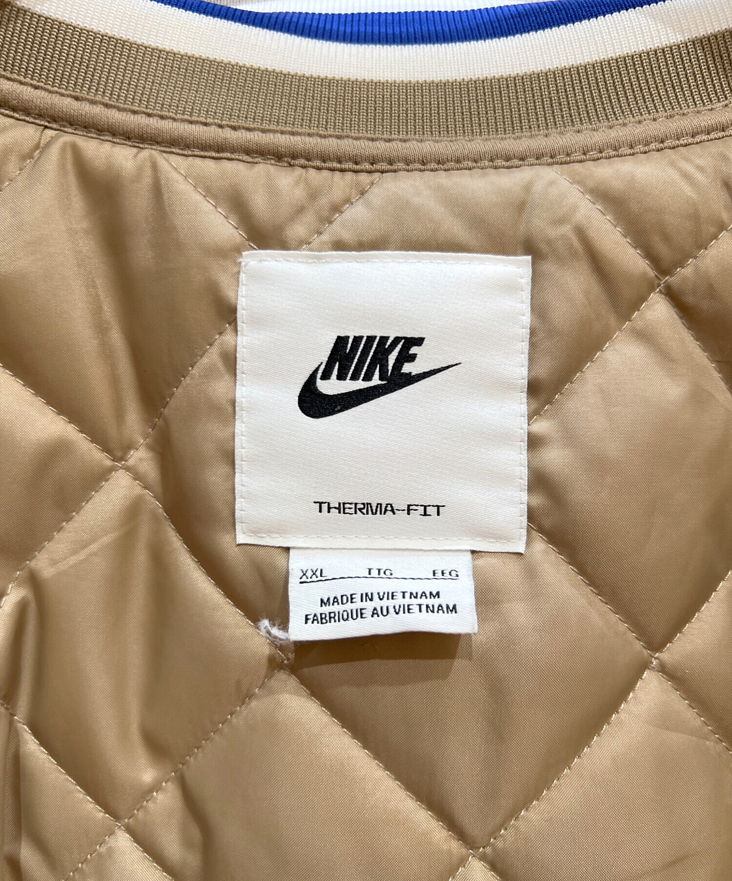 中古・古着通販】NIKE (ナイキ) ナイロンジャケット ベージュ サイズ