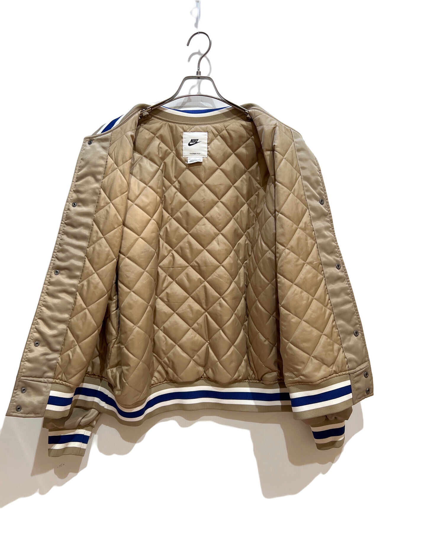 中古・古着通販】NIKE (ナイキ) ナイロンジャケット ベージュ サイズ