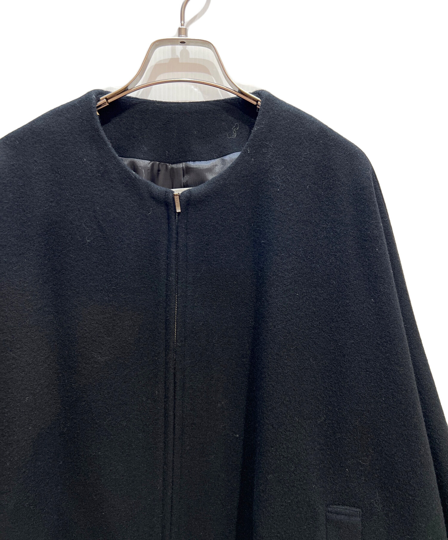 美品　ビアズリー　ウールポンチョコート　ブラック　2025継続販売中 中古・古着通販】BEARDSLEY (ビアズリー) ポンチョコート ブラック