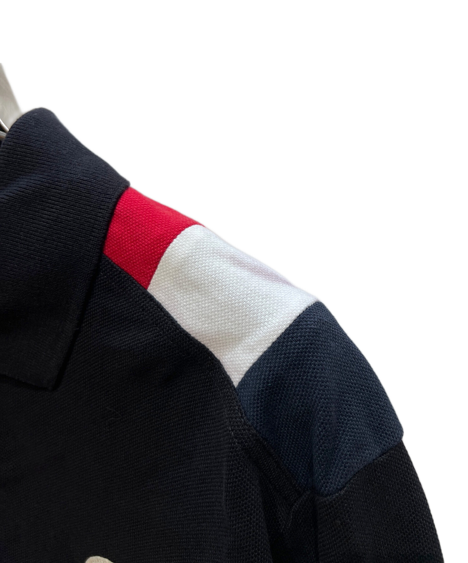 中古・古着通販】MONCLER (モンクレール) 長袖ポロシャツ ネイビー