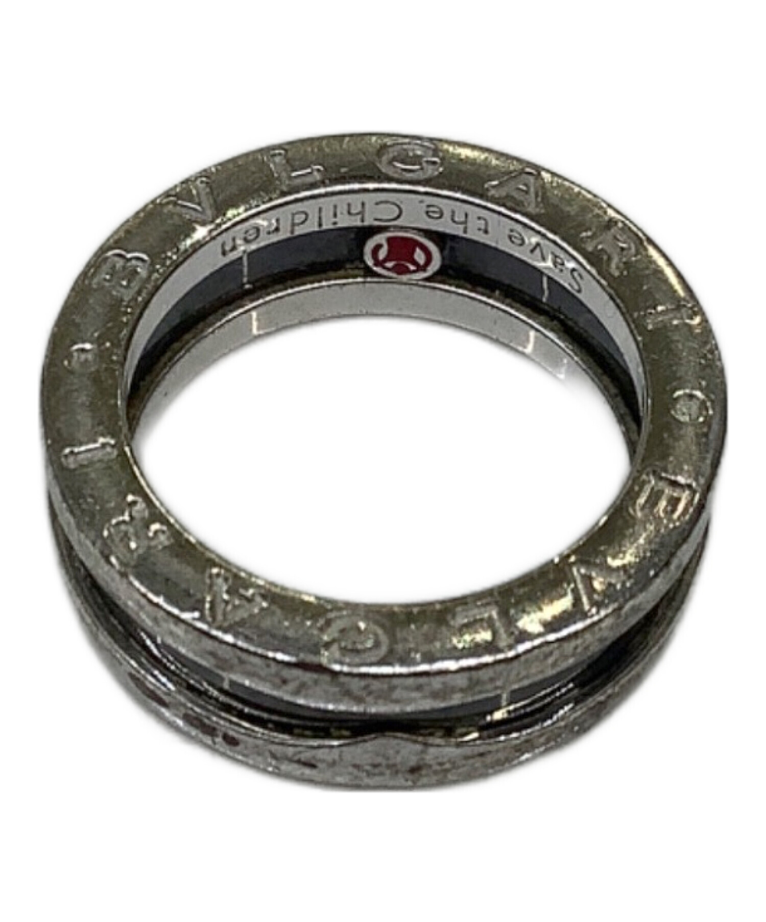 中古・古着通販】BVLGARI (ブルガリ) リング シルバー×ブラック サイズ 