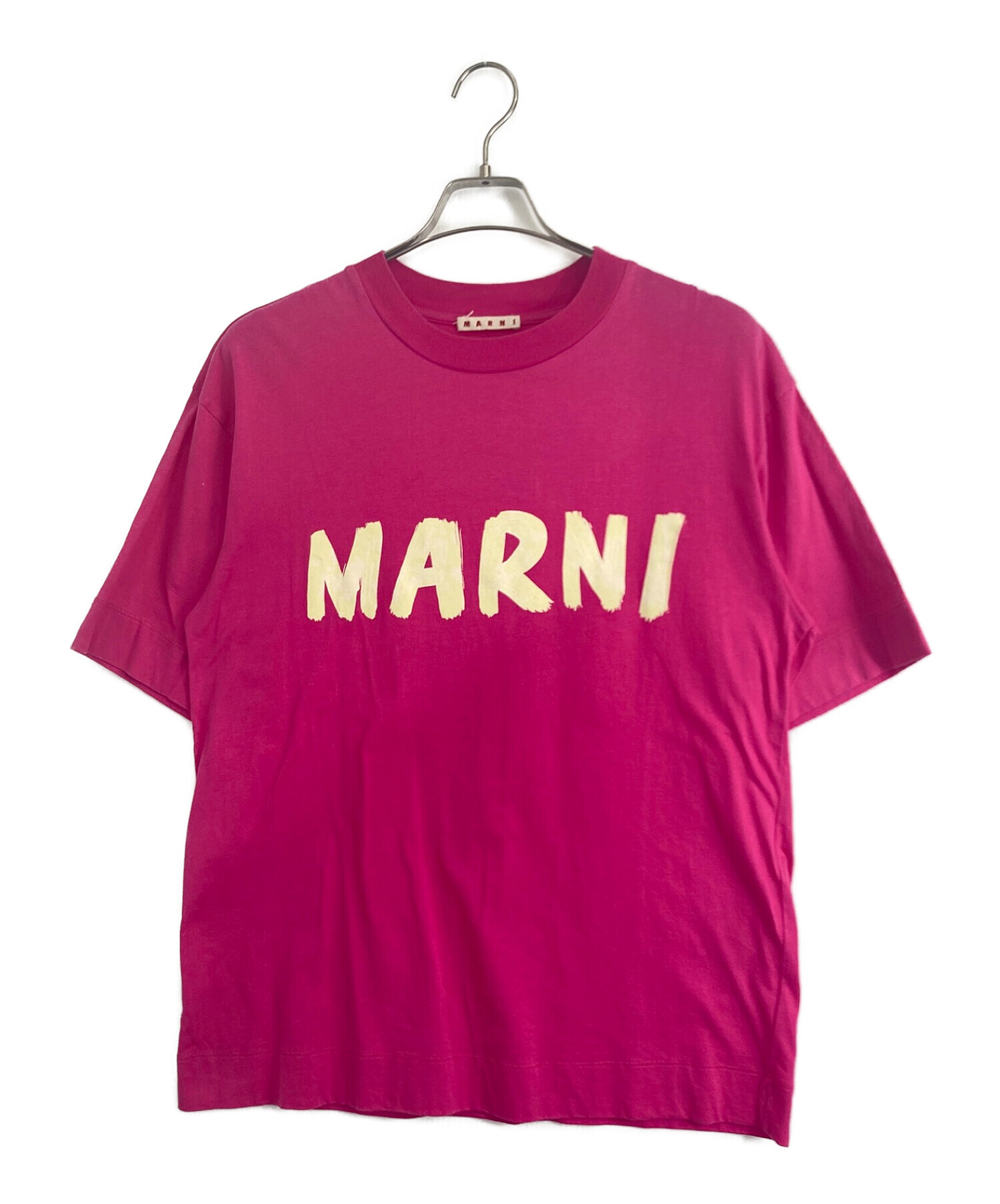 中古・古着通販】MARNI (マルニ) 手書き風ロゴTシャツ ショッキング 