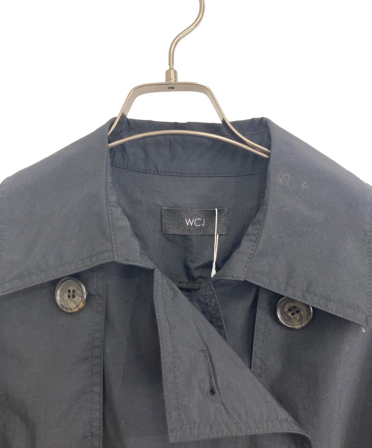 新品タグ付きWCJ ロングコート 中古・古着通販】WCJ (ダブルシージェイ) 撥水ロングコート ブラック