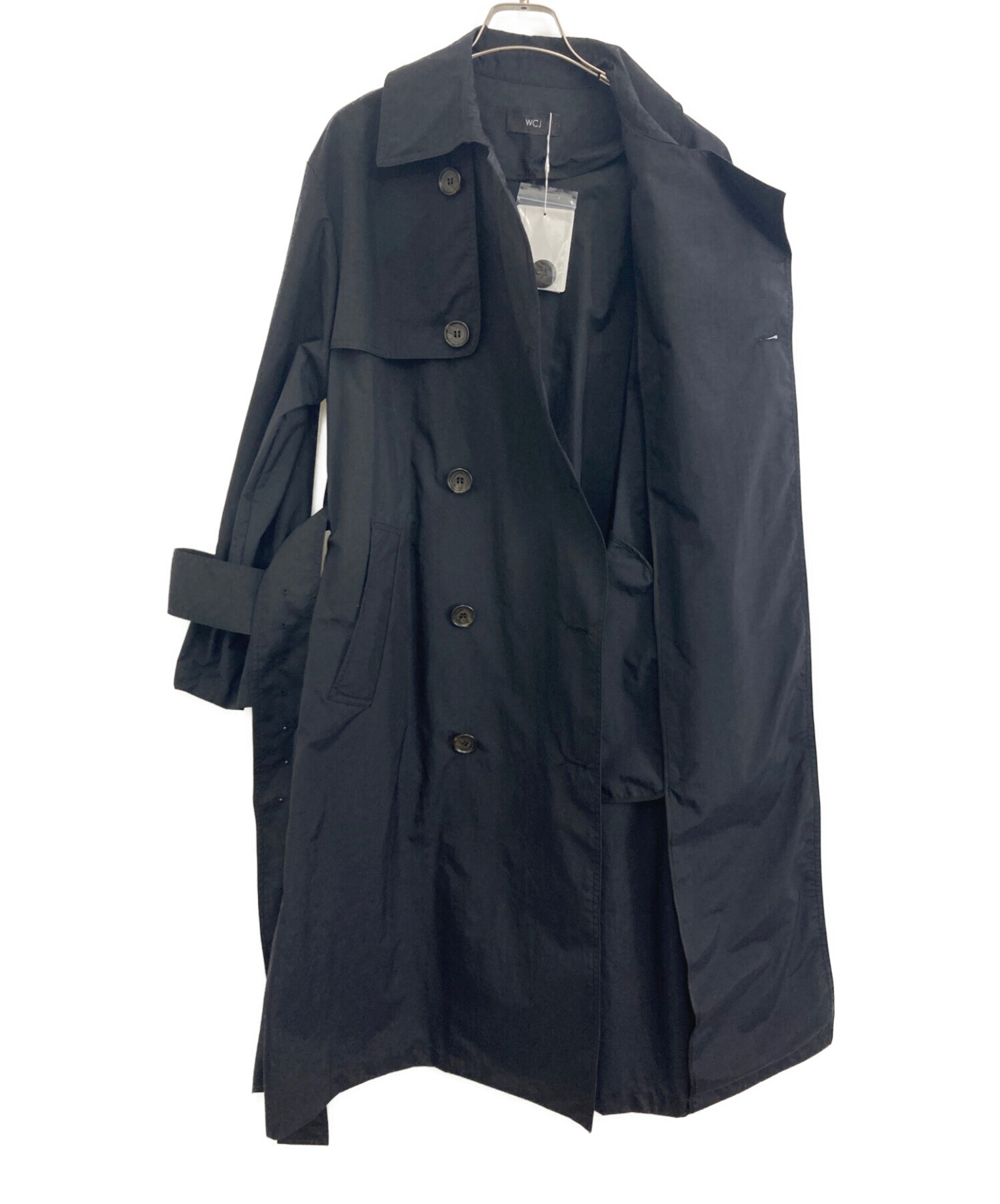 中古・古着通販】WCJ (ダブルシージェイ) 撥水ロングコート ブラック