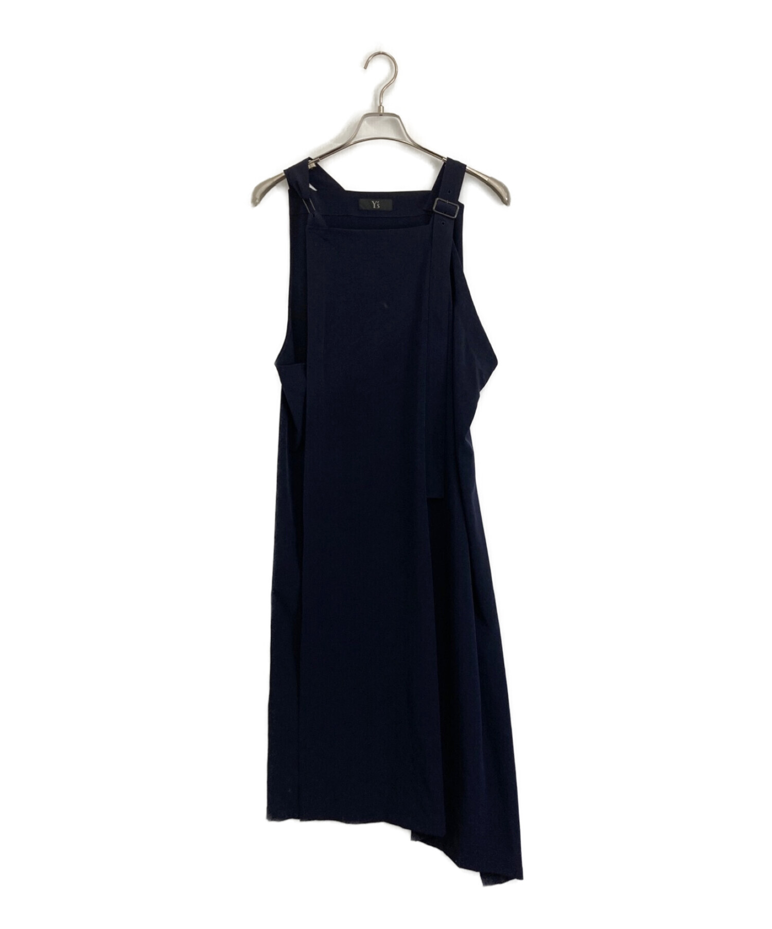Y's BORN PRODUCT フロントショルダーストラップドレス 中古・古着通販】Y's (ワイズ) ショルダーストラップロングドレス