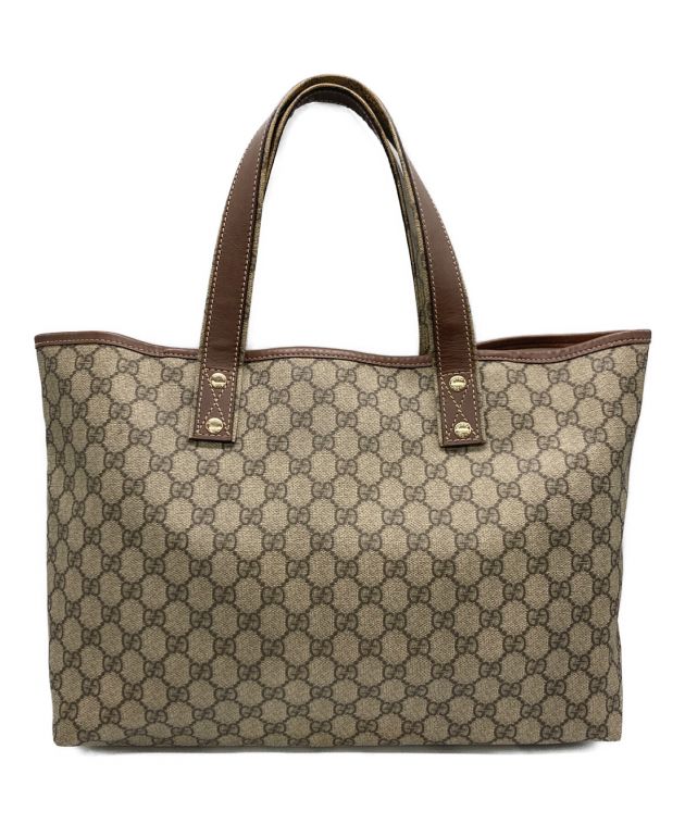 GUCCI グレー トートバッグ 中古・古着通販】GUCCI (グッチ) トートバッグ グレー｜ブランド・古着
