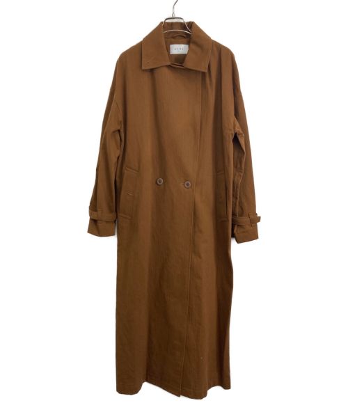 【ほぼ新品】ETRÉ ブラウンヘリボーンオーバーサイズコート 1080000446991197_01_8458.jpeg