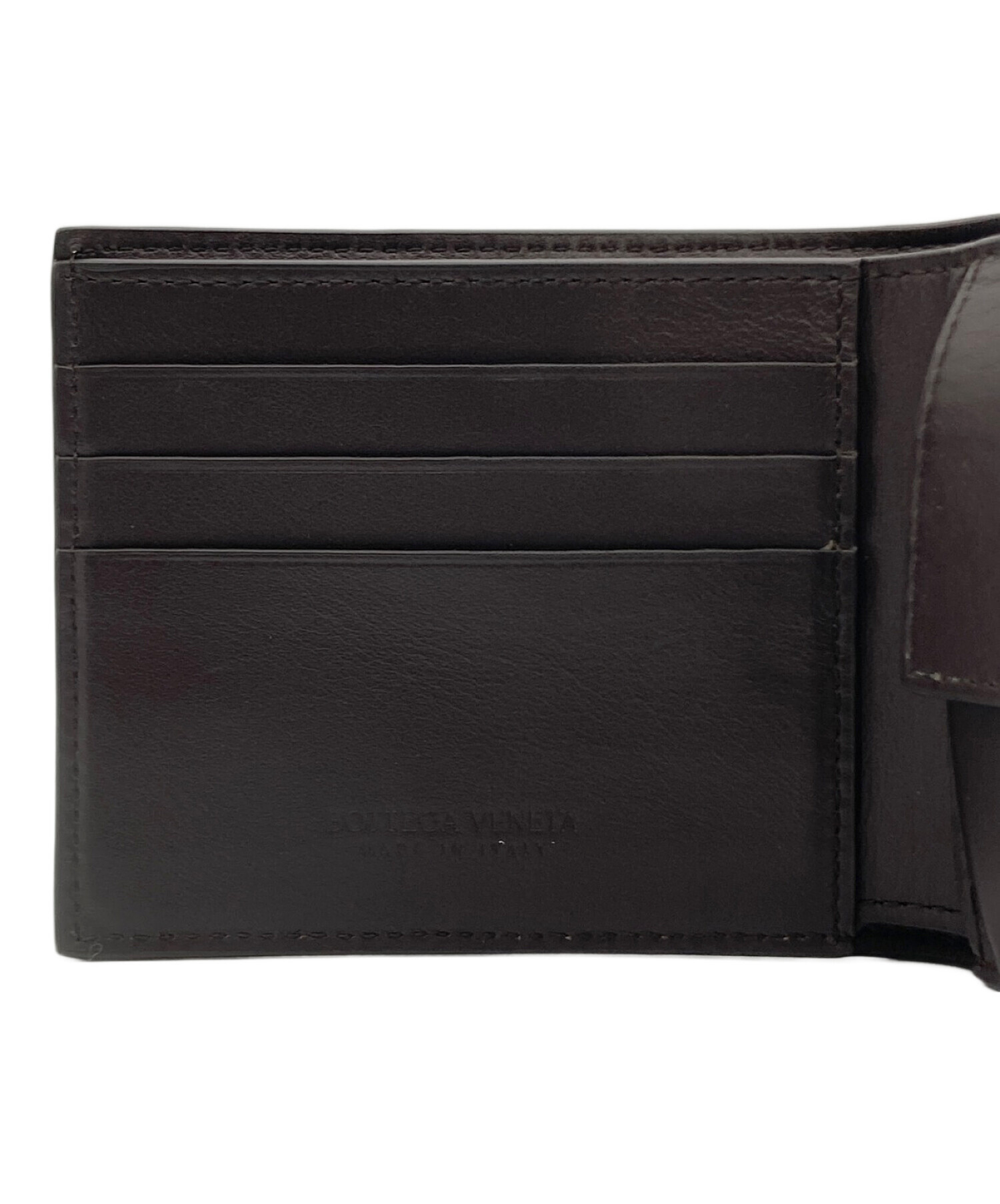 中古・古着通販】BOTTEGA VENETA (ボッテガベネタ) カセット コインパース付き 2つ折りウォレット ブラウン｜ブランド・古着通販  トレファク公式【TREFAC FASHION】スマホサイト