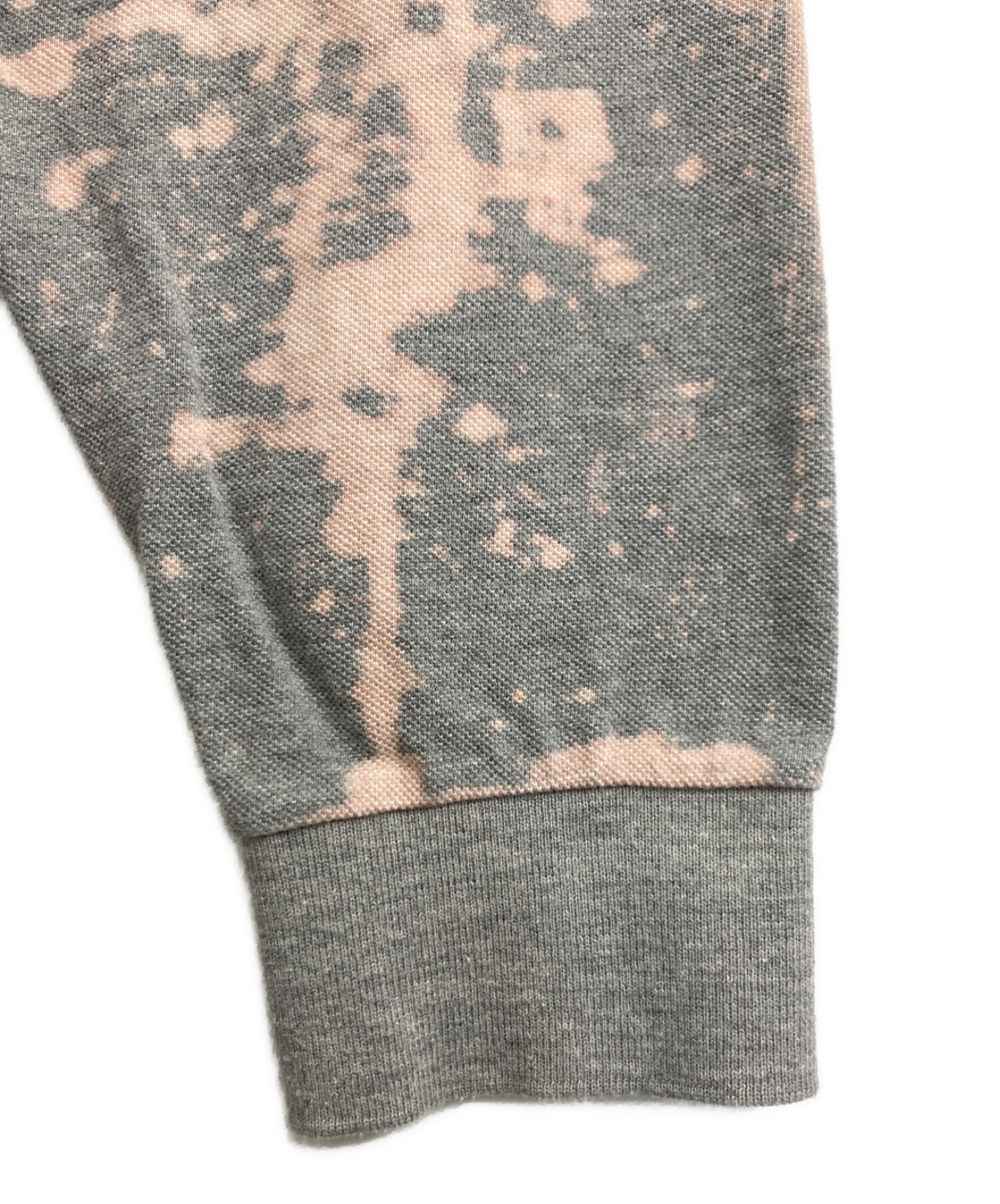 中古・古着通販】doublet (ダブレット) BLEACHED POLO SHIRT グレー