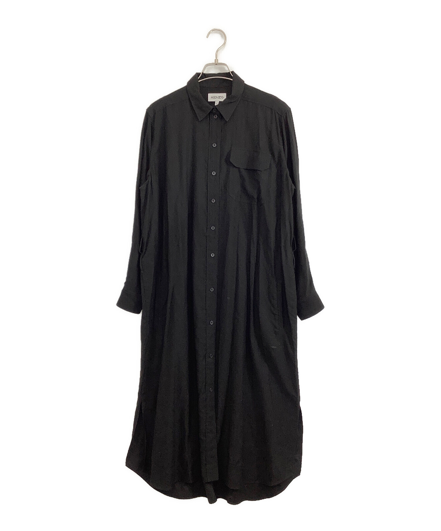 KENZO ケンゾー 長袖 シャツワンピース ロングシャツ M 中古・古着通販】KENZO (ケンゾー) KENZO（ケンゾー）シャツワンピース