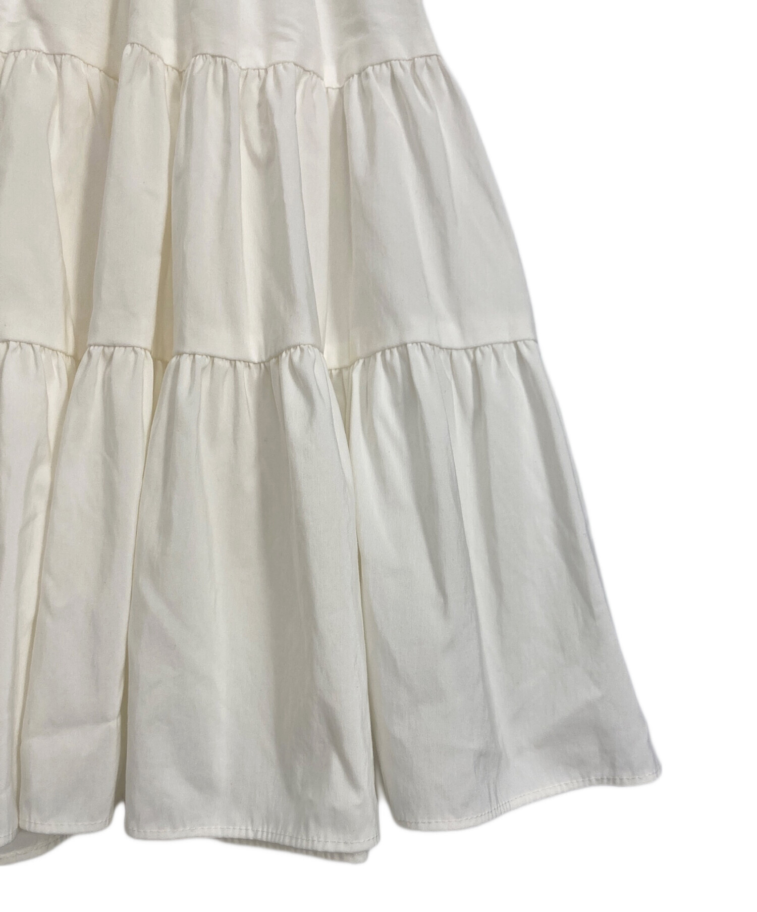 新品】yori ヨリ ティアードロングブラウス ホワイト 白 フリーサイズ