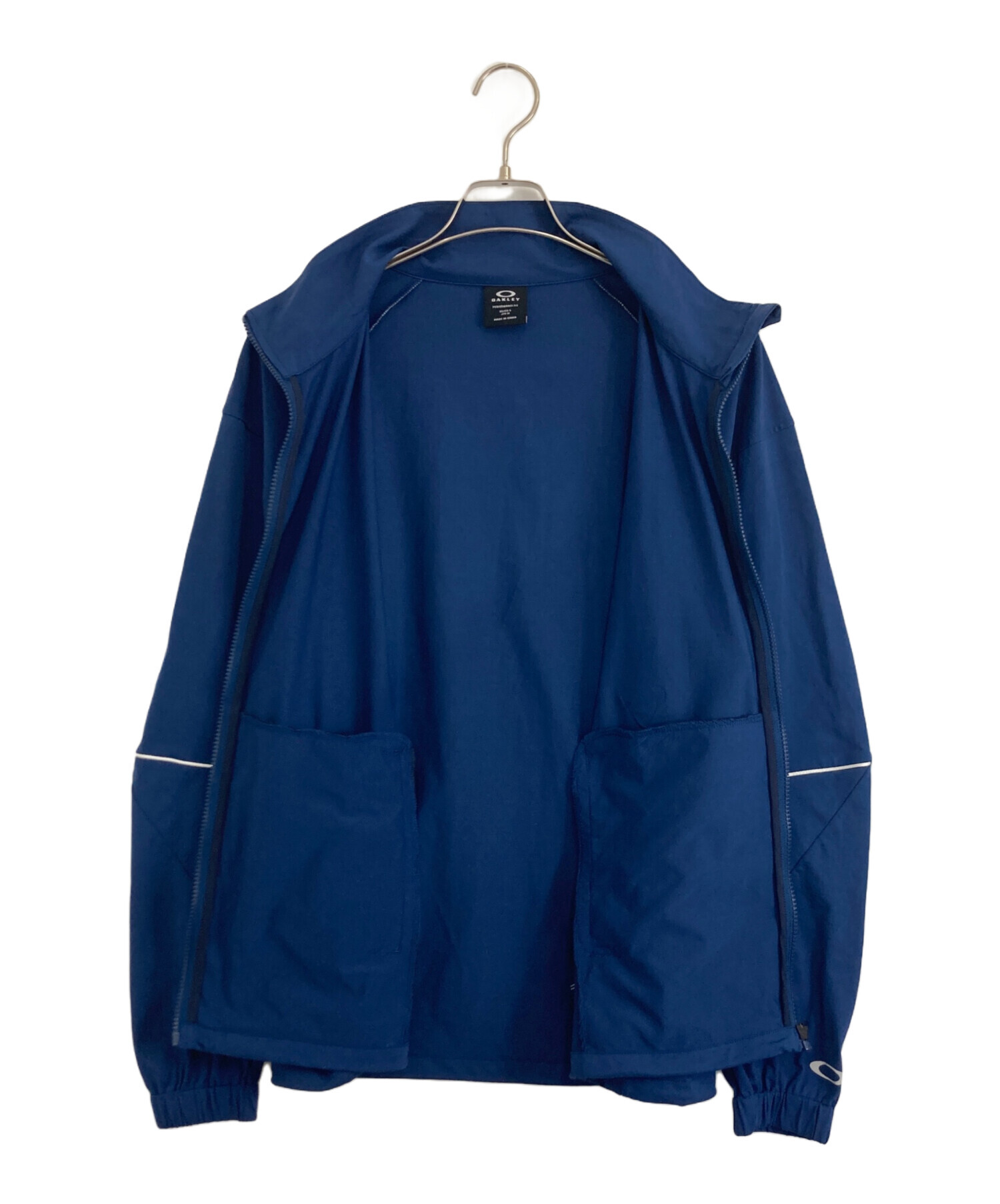 Oakley ナイロンジャケット ネイビー 中古・古着通販】OAKLEY (オークリー) BORDERLESS PP TRAINER JKT