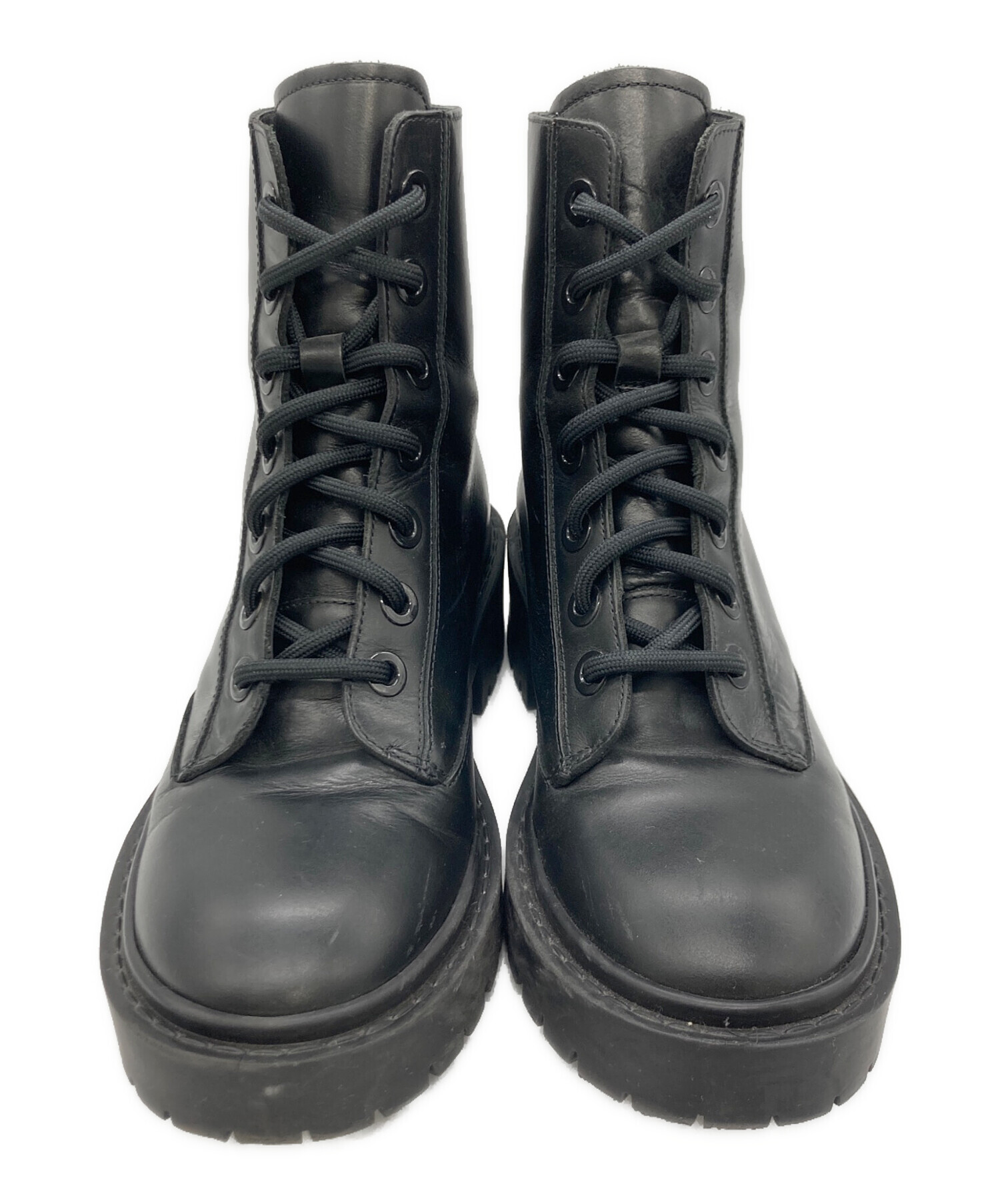 中古・古着通販】KENZO (ケンゾー) KENZO レースアップブーツ ブラック