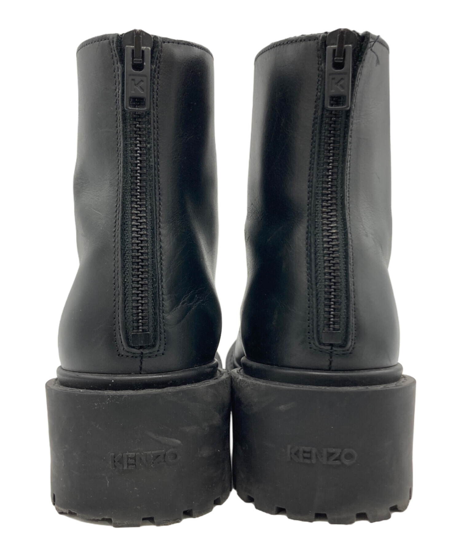 中古・古着通販】KENZO (ケンゾー) KENZO レースアップブーツ ブラック