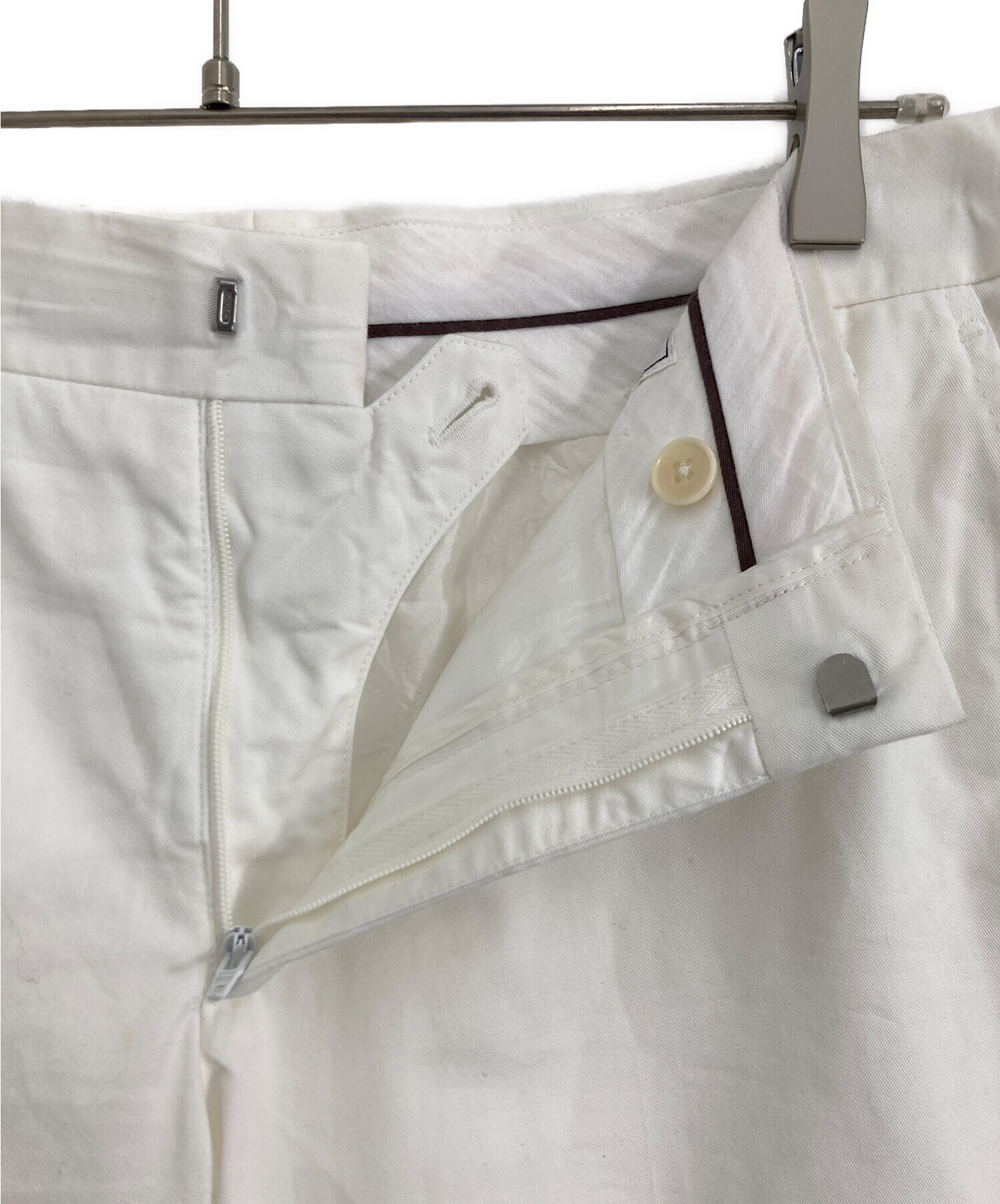 中古・古着通販】HERMES (エルメス) HERMES パンツ ホワイト サイズ