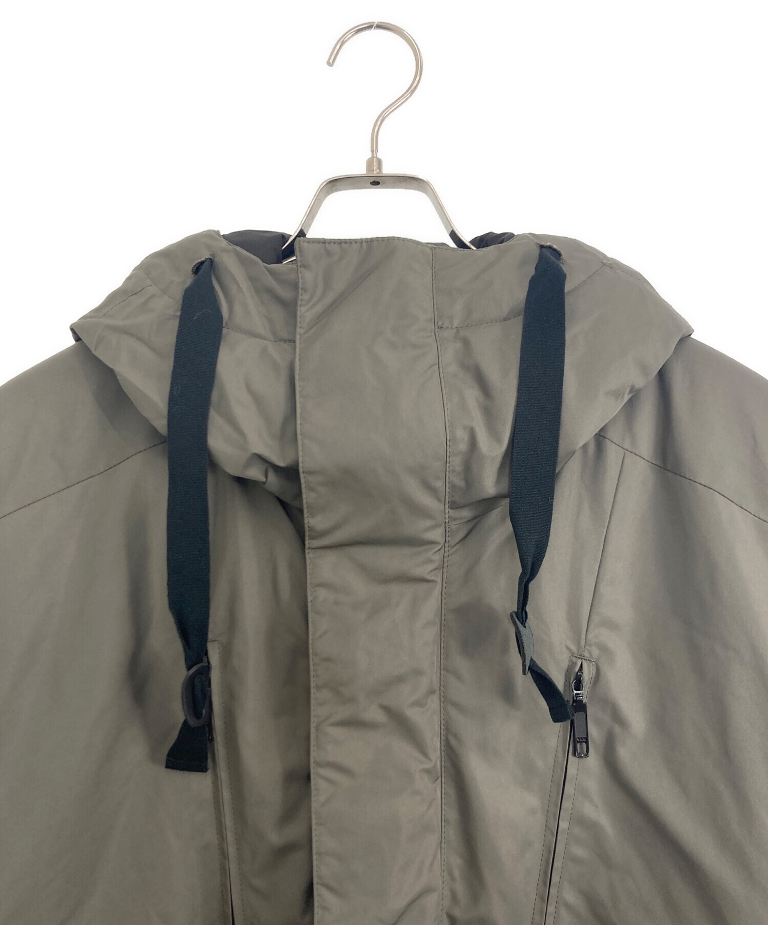中古・古着通販】URU (ウル) HOODED PADDING JACKET グレー サイズ:2 