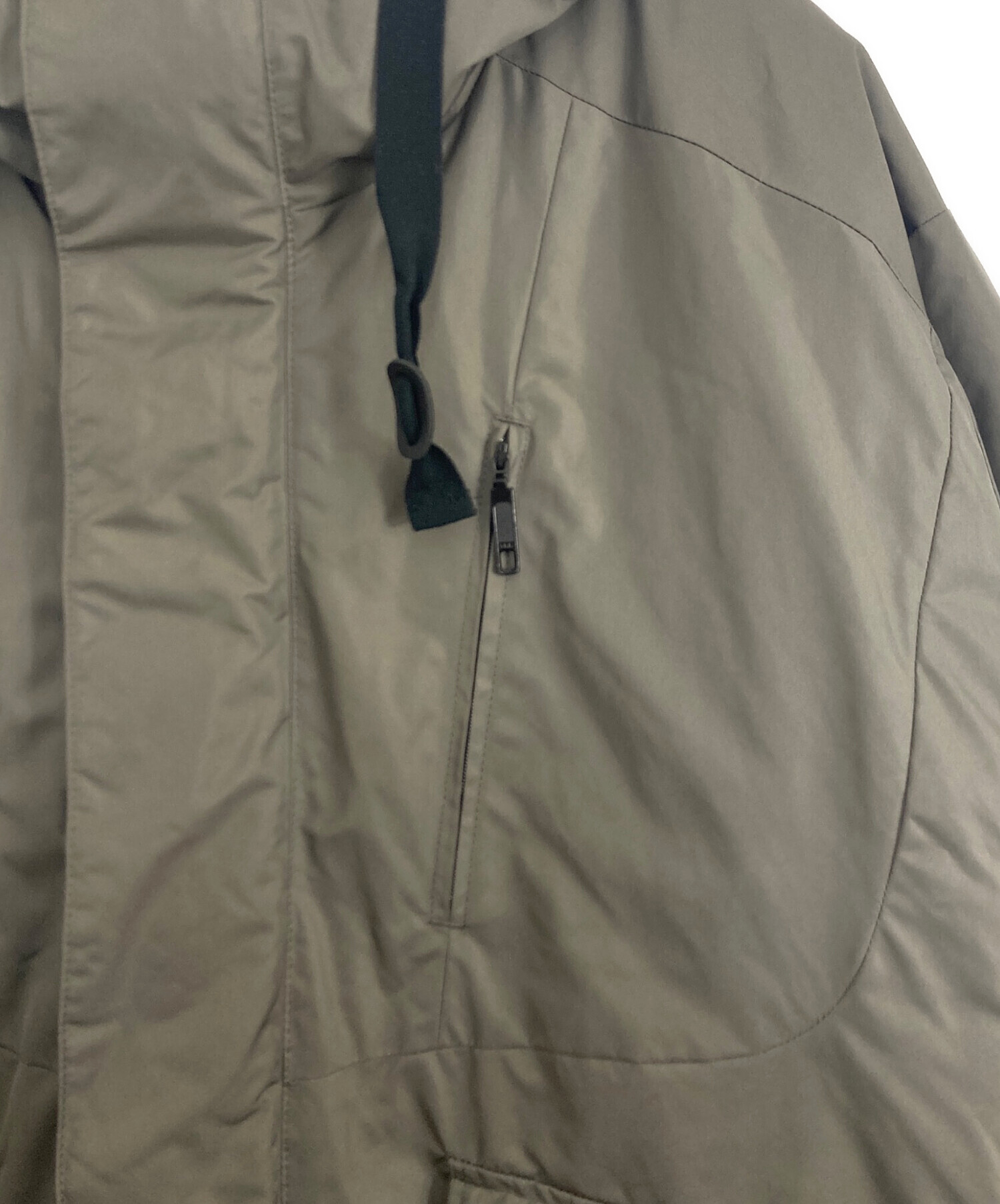 中古・古着通販】URU (ウル) HOODED PADDING JACKET グレー サイズ:2 