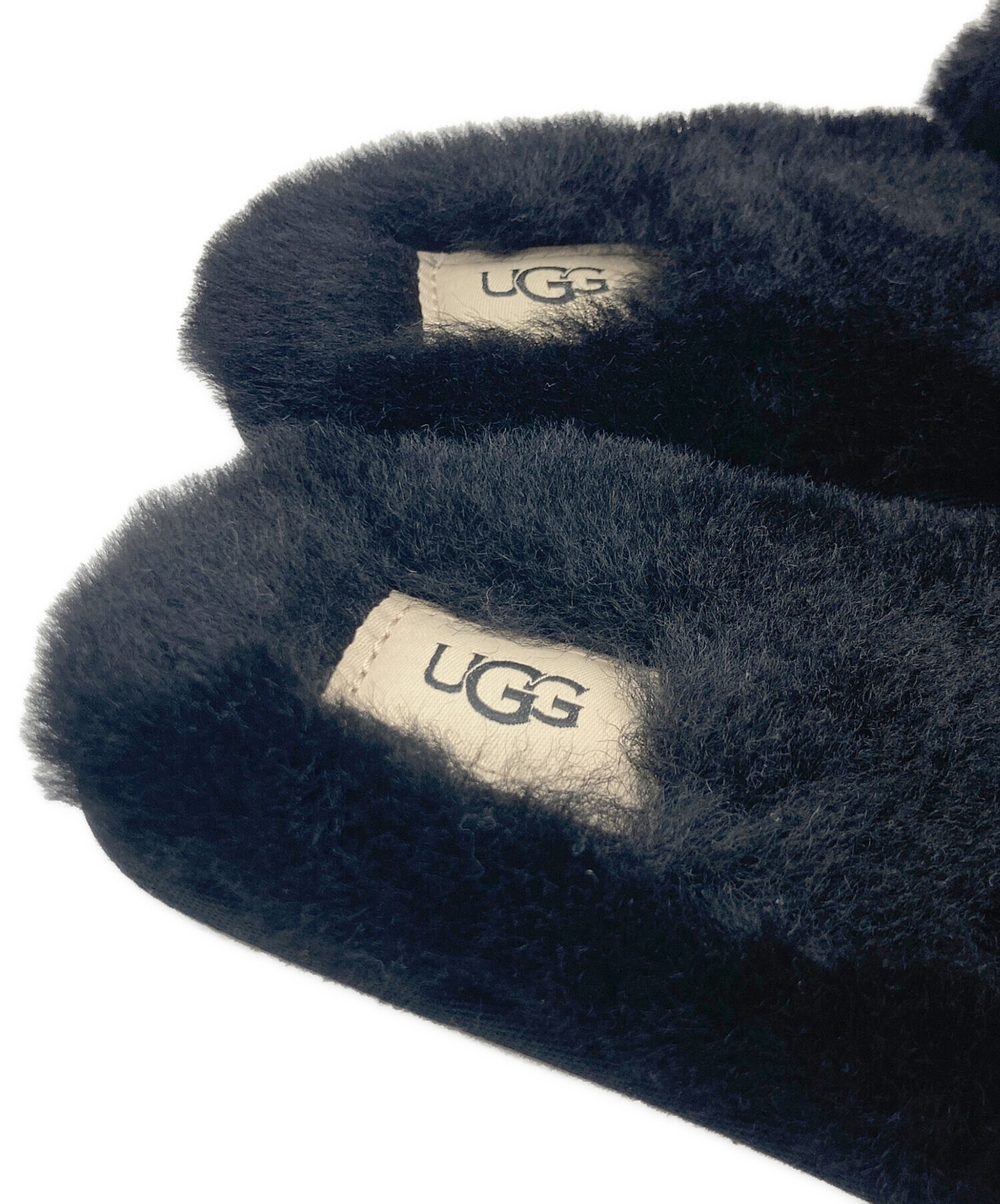 中古・古着通販】UGG (アグ) UGG W FLUFF SLIDE Ⅱ ブラック サイズ