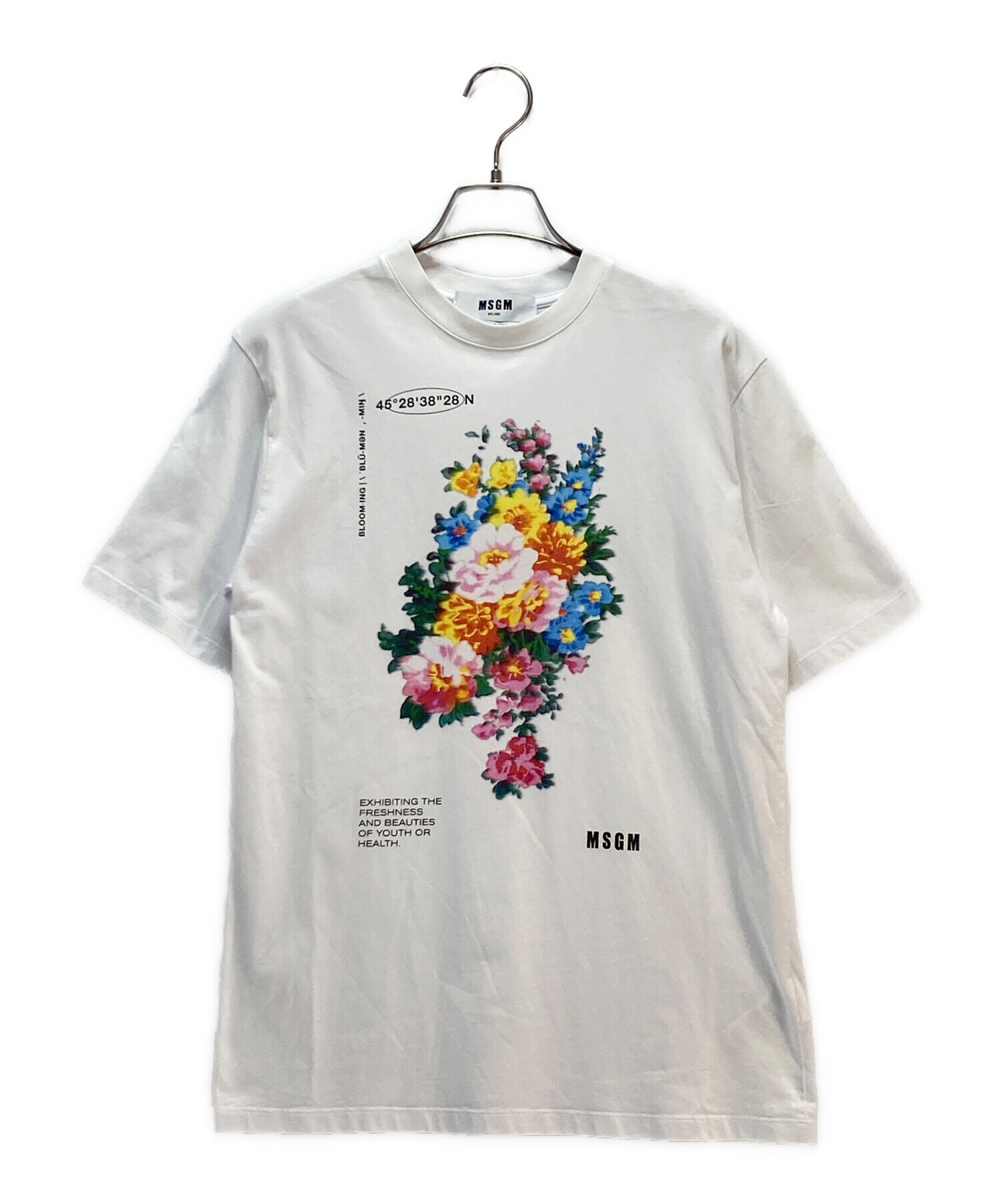 中古・古着通販】MSGM (エムエスジーエム) MSGM Tシャツ ホワイト 