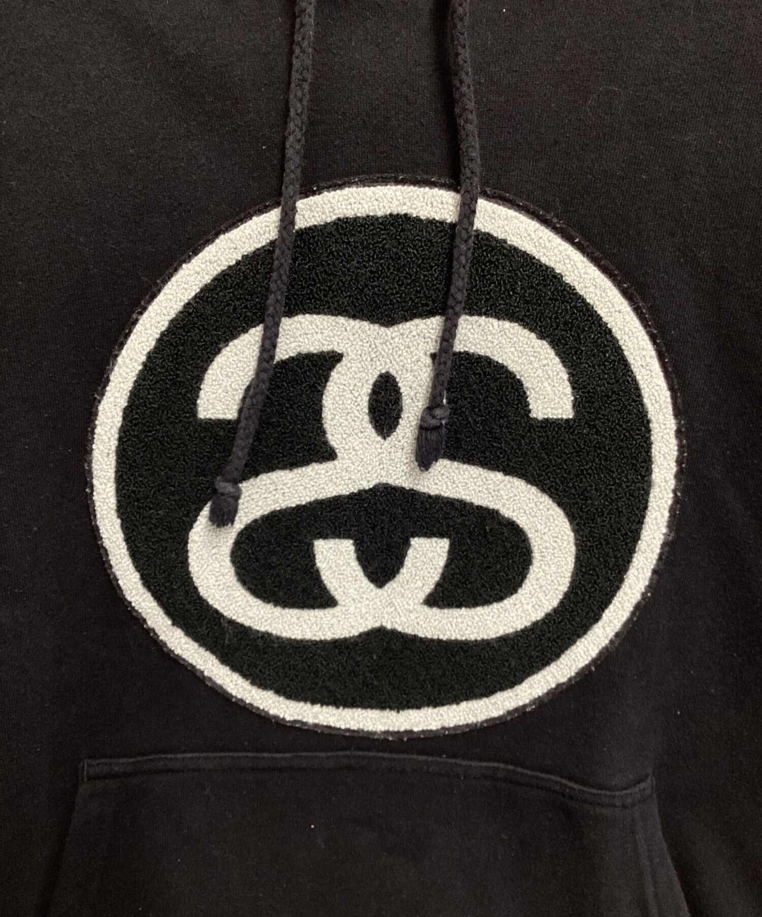 中古・古着通販】stussy (ステューシー) パーカー ブラック サイズ:S 