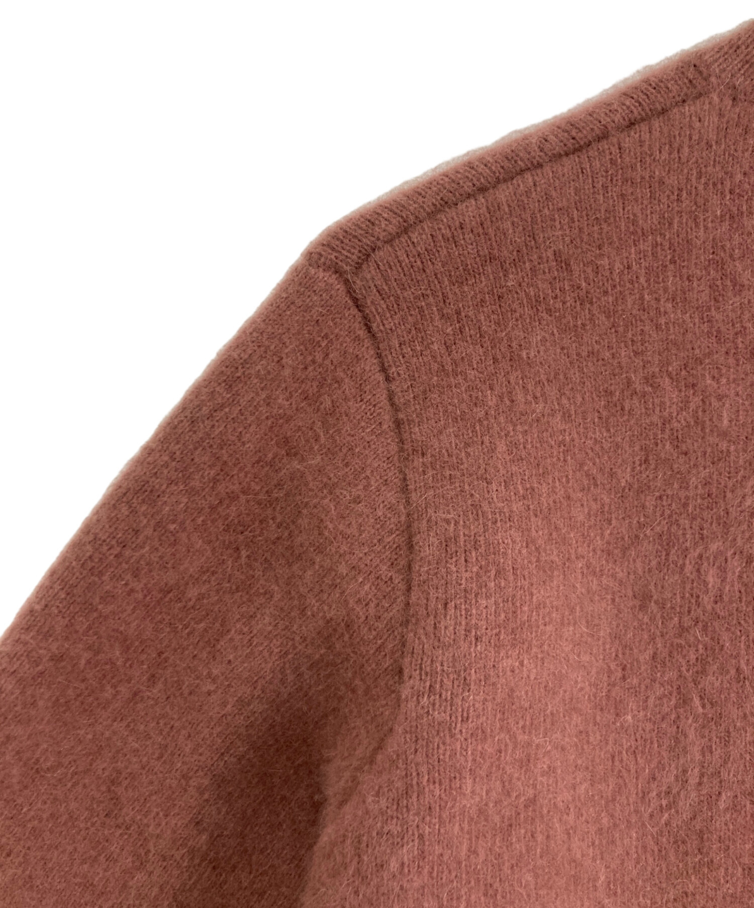 中古・古着通販】anuans (アニュアンス) ラクーンブレンドノーカラー