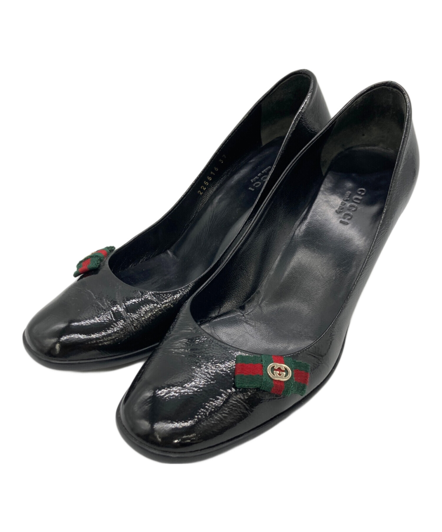 中古・古着通販】GUCCI (グッチ) GUCCI ハイヒール ブラック サイズ:37 