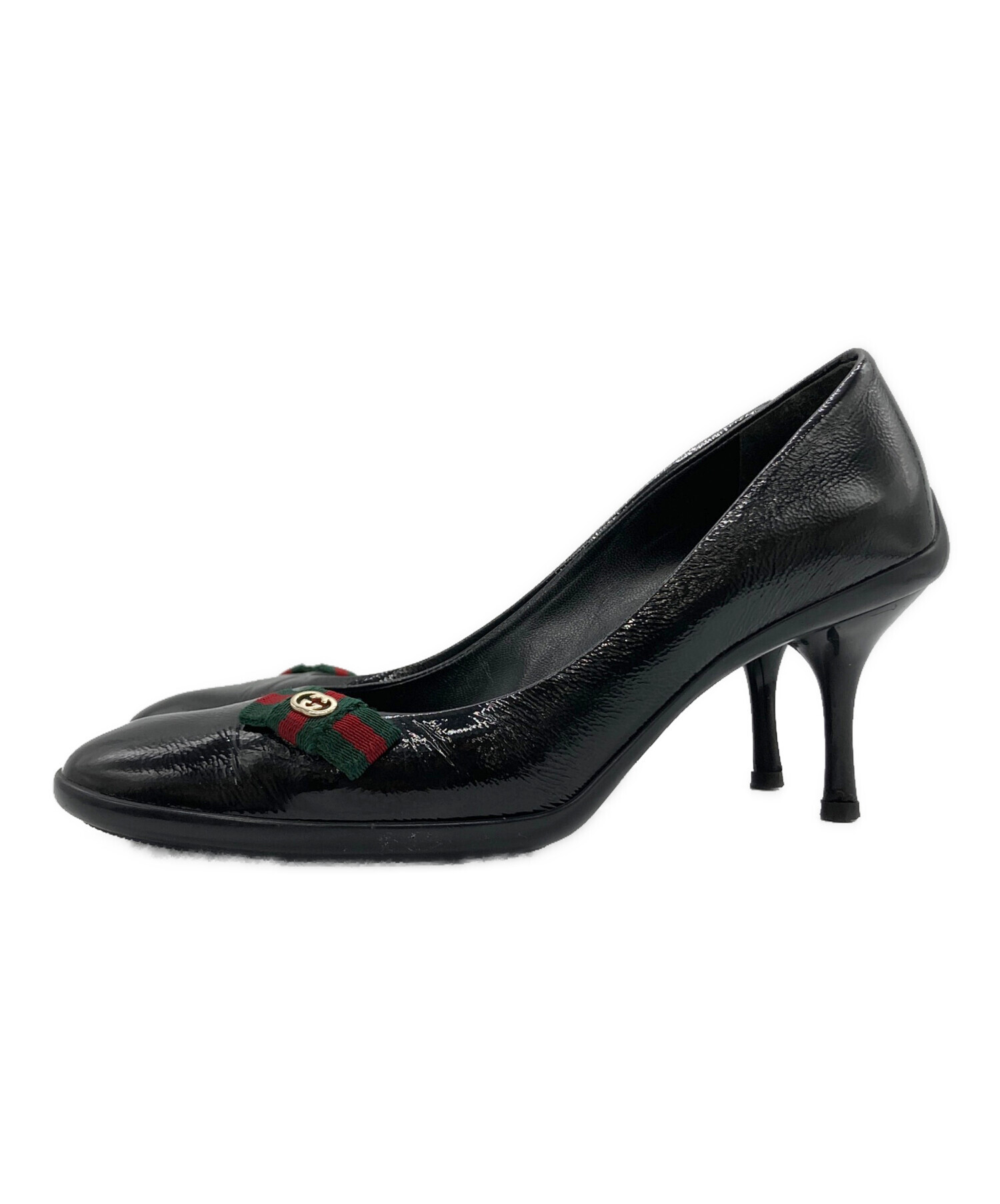 中古・古着通販】GUCCI (グッチ) GUCCI ハイヒール ブラック サイズ:37 
