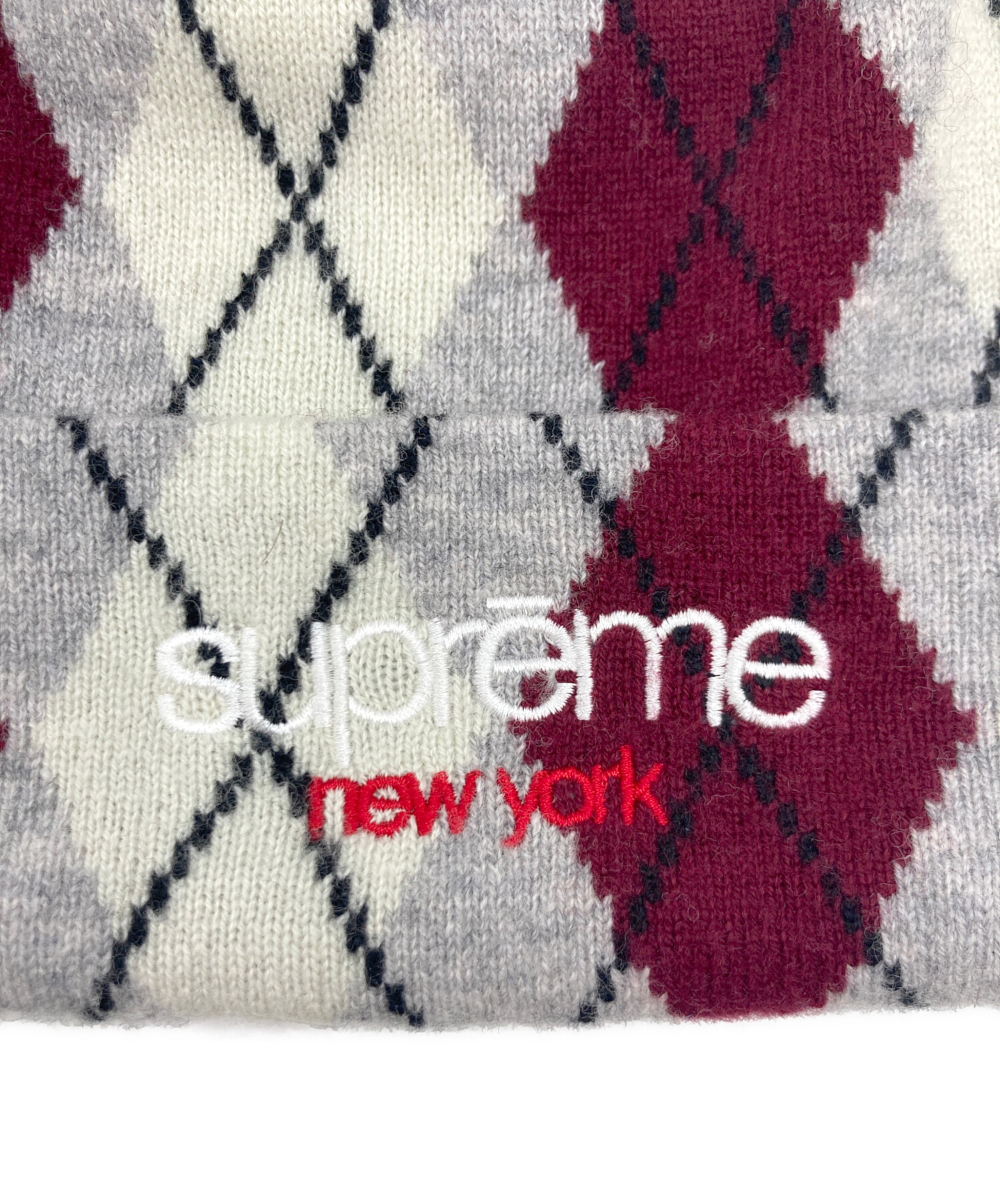 シュプリーム Supreme Argyle Mohair Beanie 中古・古着通販】SUPREME (シュプリーム) SUPREME Argyle Cachmero