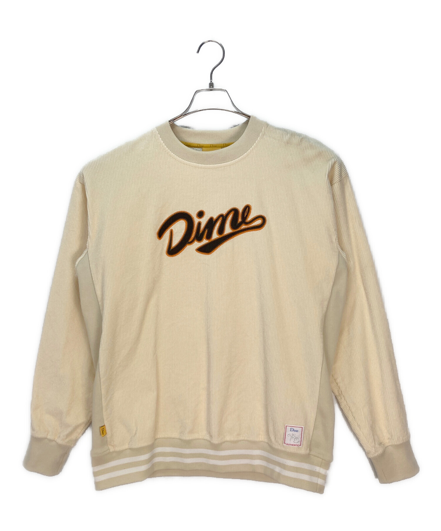 Dime ダイム スウェット 中古・古着通販】Dime (ダイム) スウェット アイボリー×オレンジ