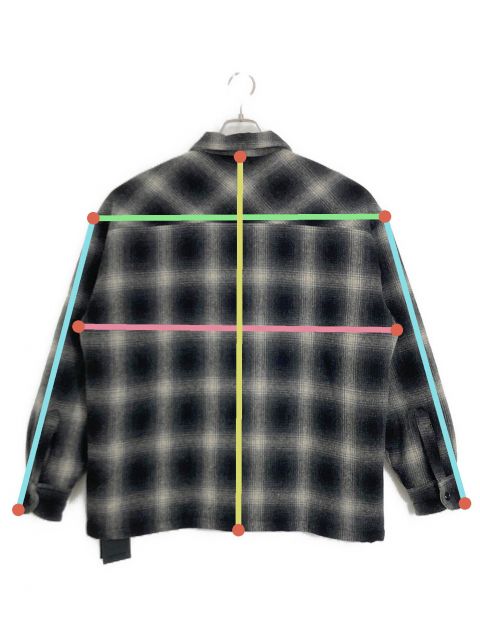 中古・古着通販】NEIGHBORHOOD (ネイバーフッド) CPO SHIRT LS グレー