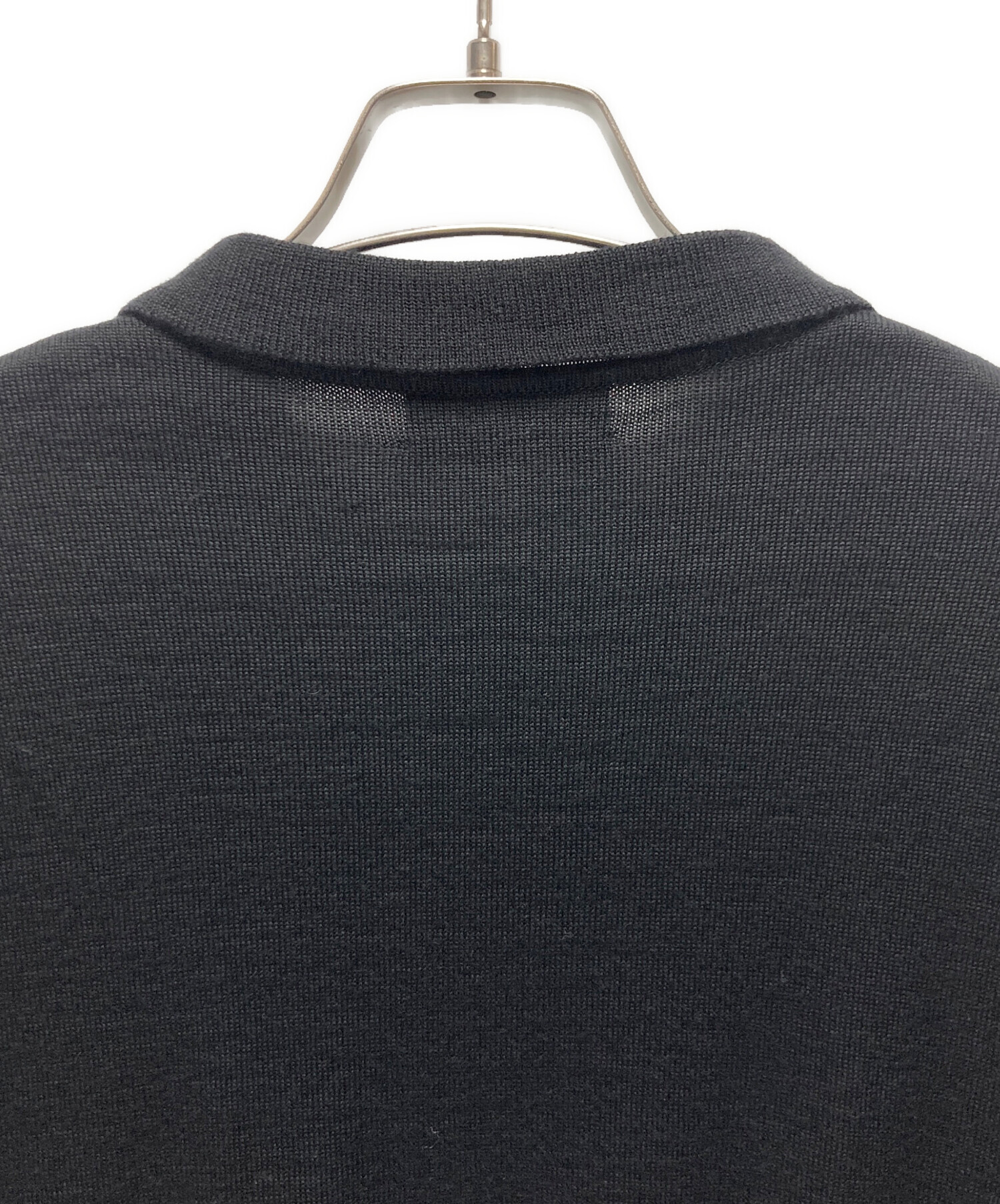 中古・古着通販】SINME (シンメ) SINME ポロカラーニット ブラック 