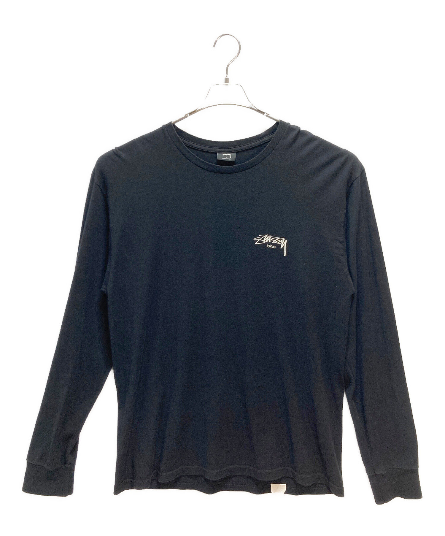 中古・古着通販】stussy (ステューシー) 長袖カットソー ブラック 
